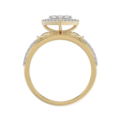 LADIES TRIO SET 1.00CT ROUND DIAMOND 10K YELLOW GOLD