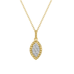 LADIES PENDANT 0.10CT ROUND DIAMOND 10K YELLOW GOLD
