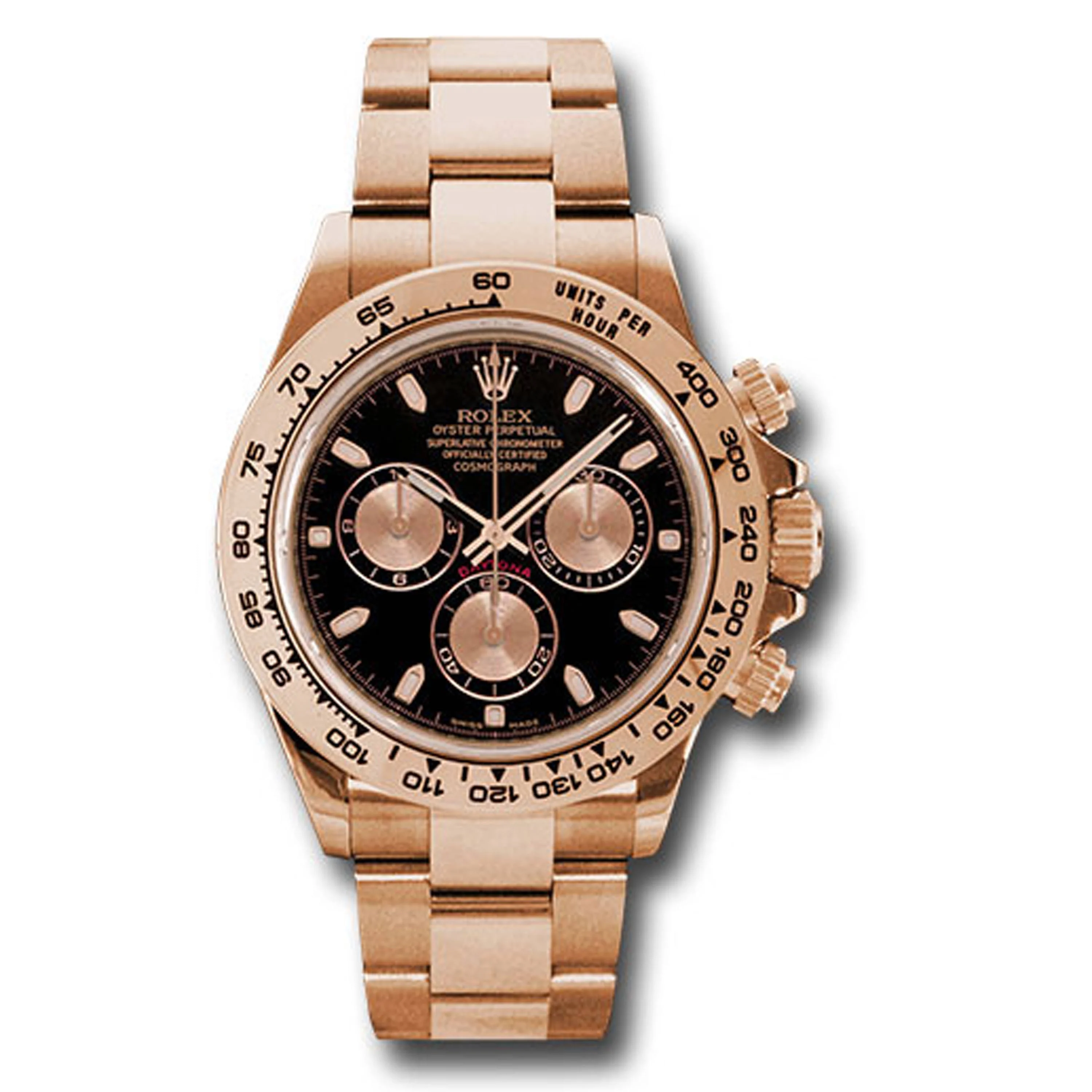 Rolex Daytona Black Index Dial on Oysterlock Ref 116505 with New Style Card Green 2022