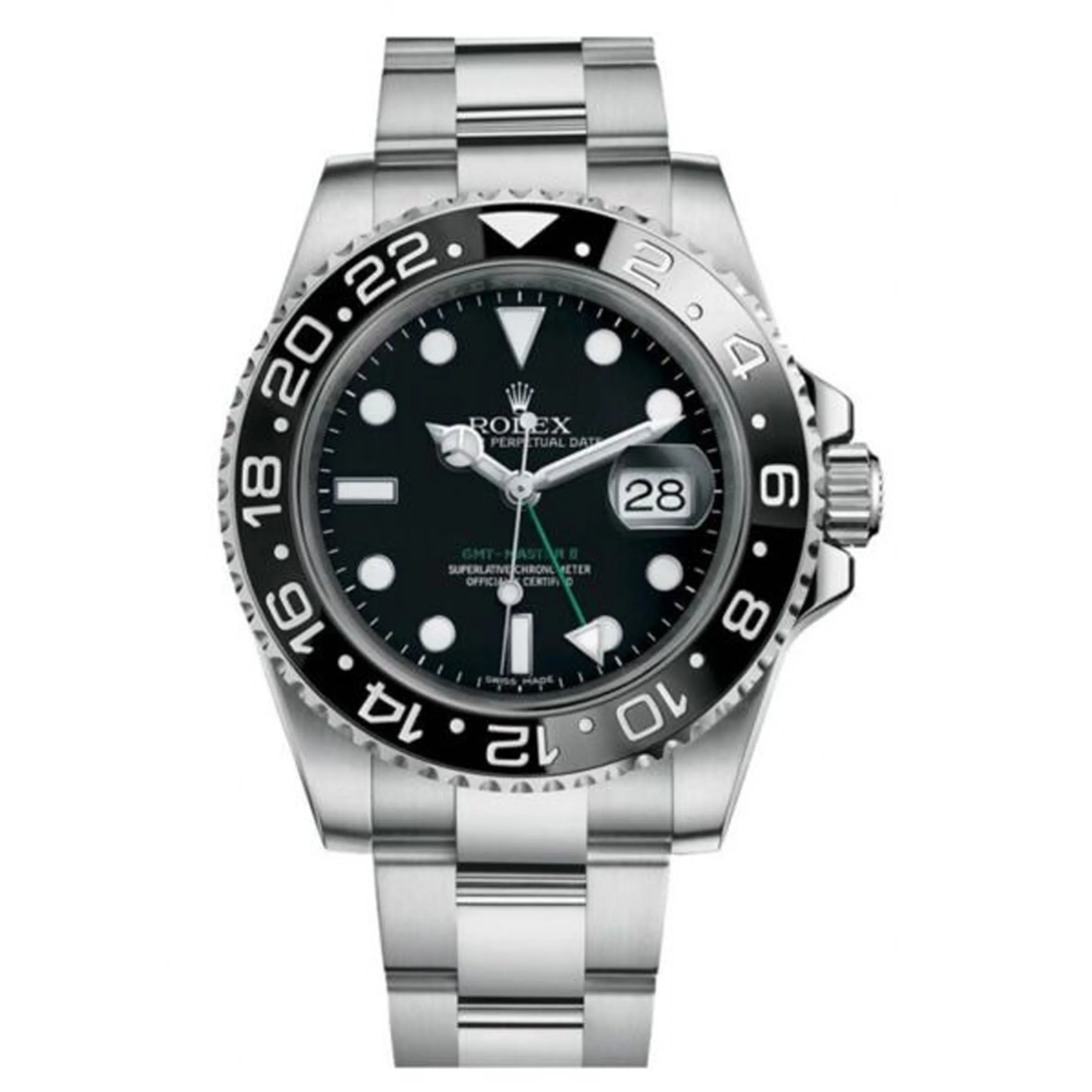 Rolex GMT-Master II Black Dial on Oyster Ref 116710