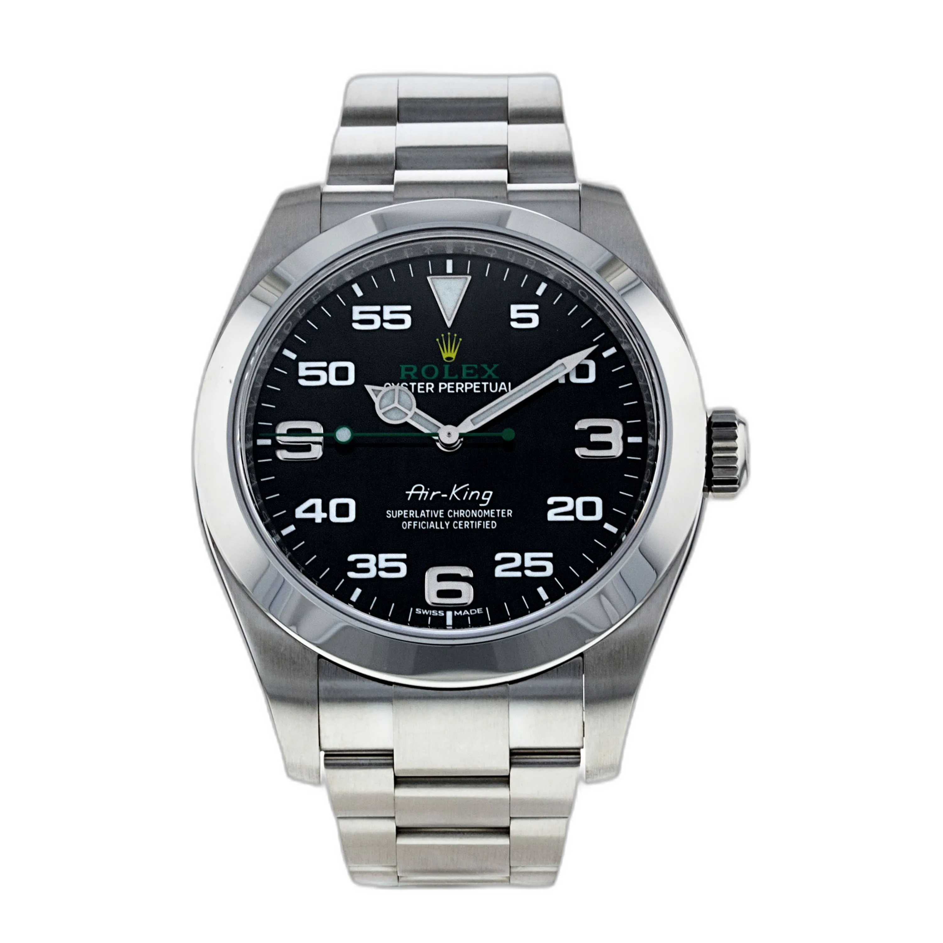 Rolex Airking Black Dial on Oyster Ref 116900 with New Style Card White 2019