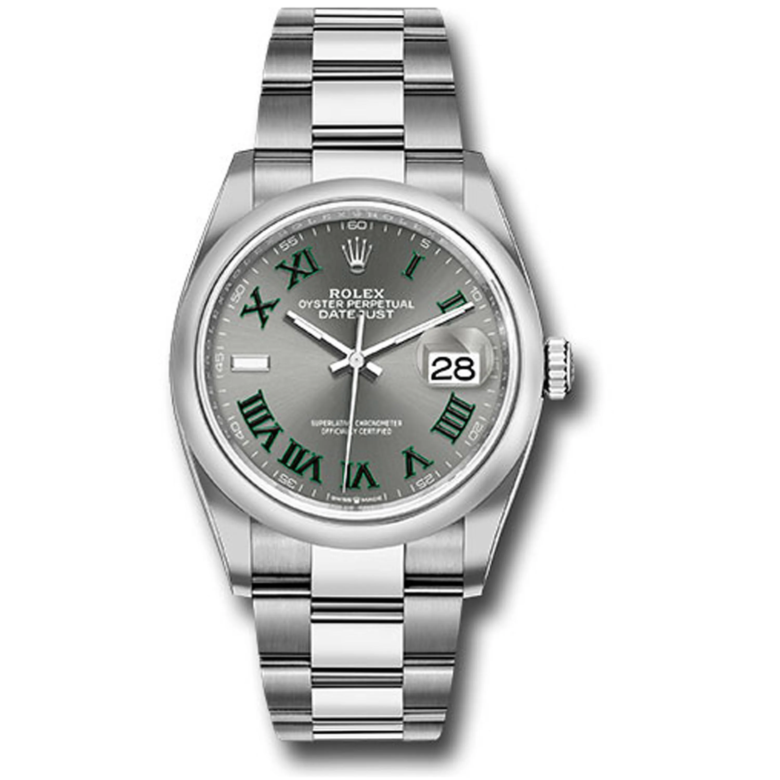 Rolex Datejust Slate Roman Dial On Oyster