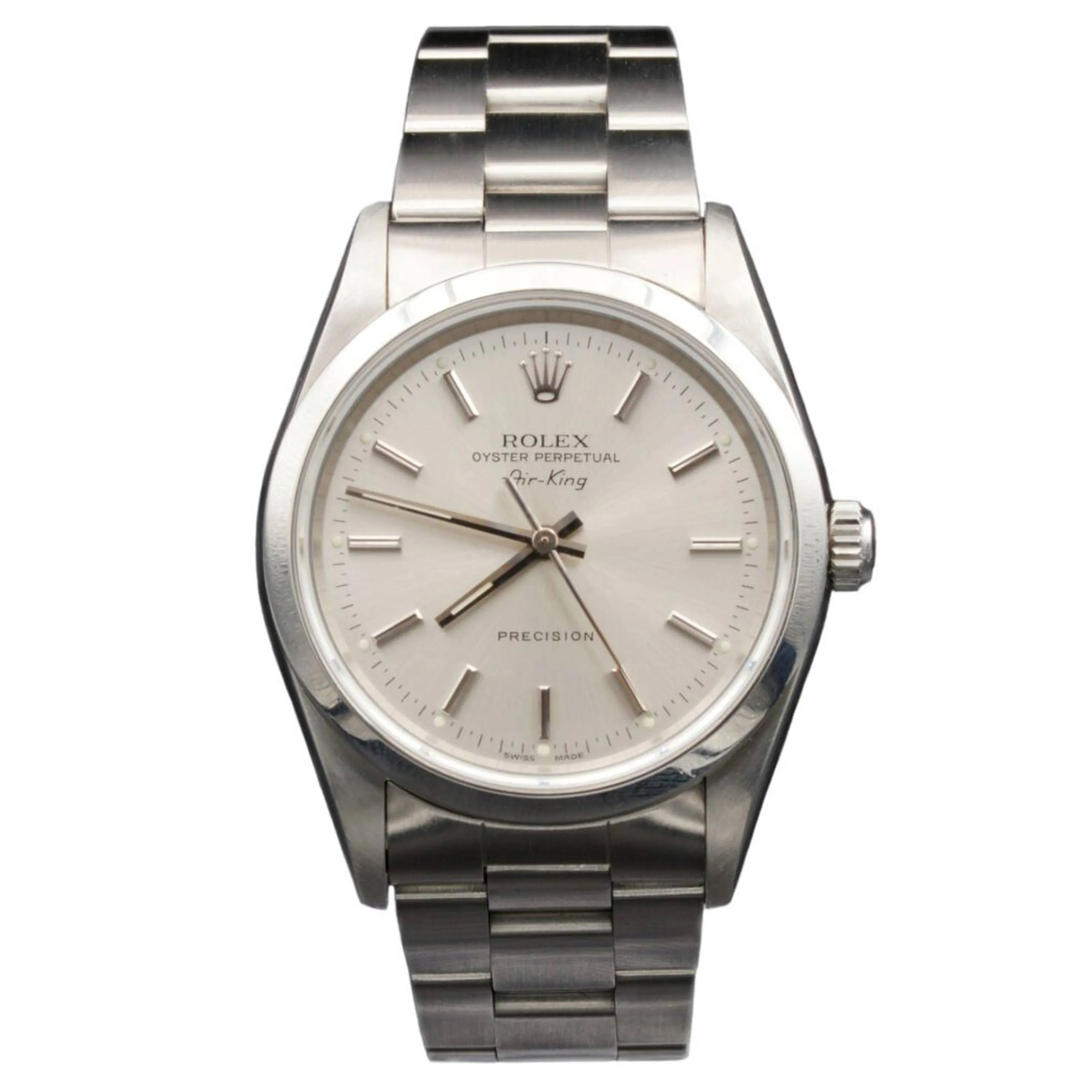 Rolex Air-King Silver Dial On Oyster