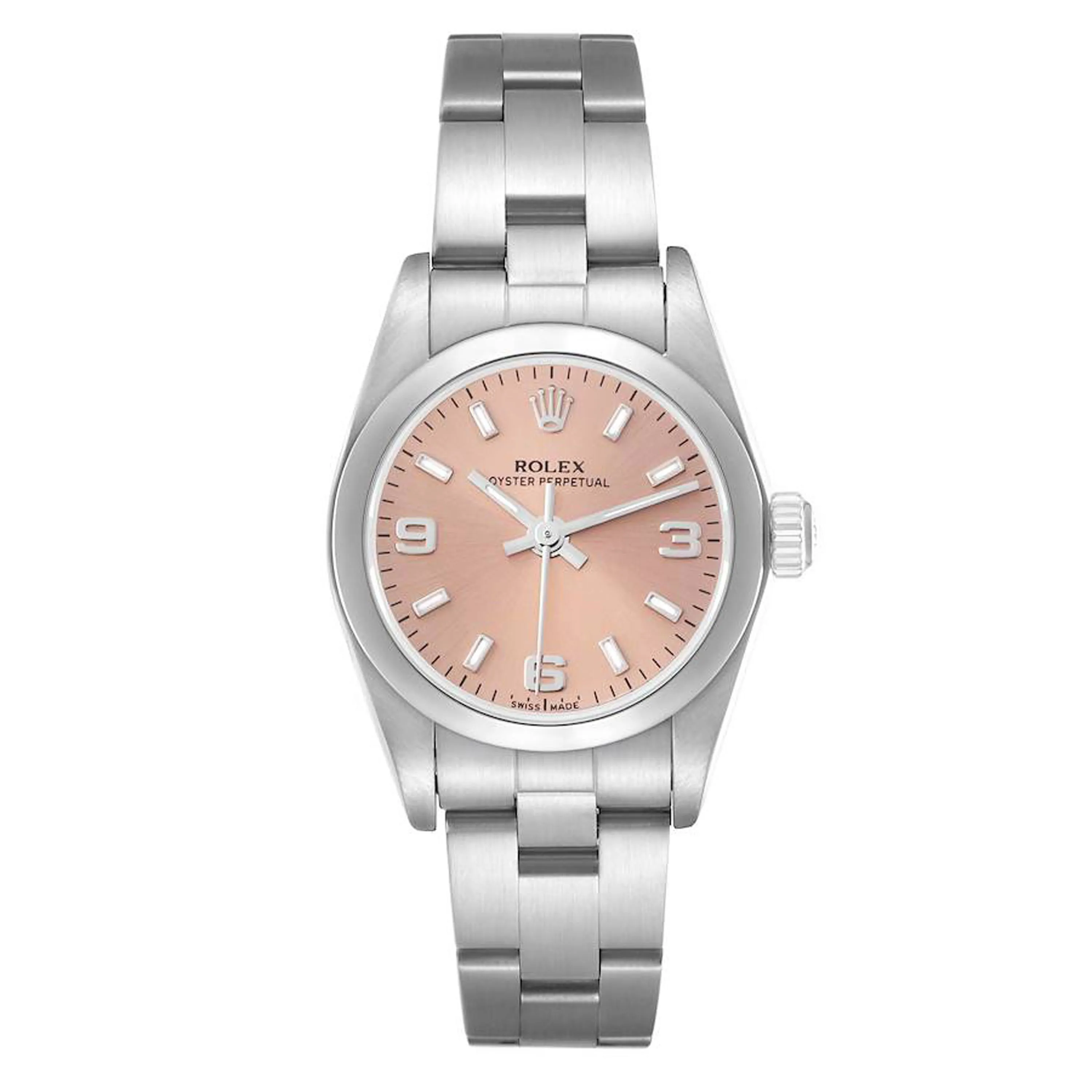 Rolex Oyster Perpetual Salmon Dial On Oyster Ref 76080