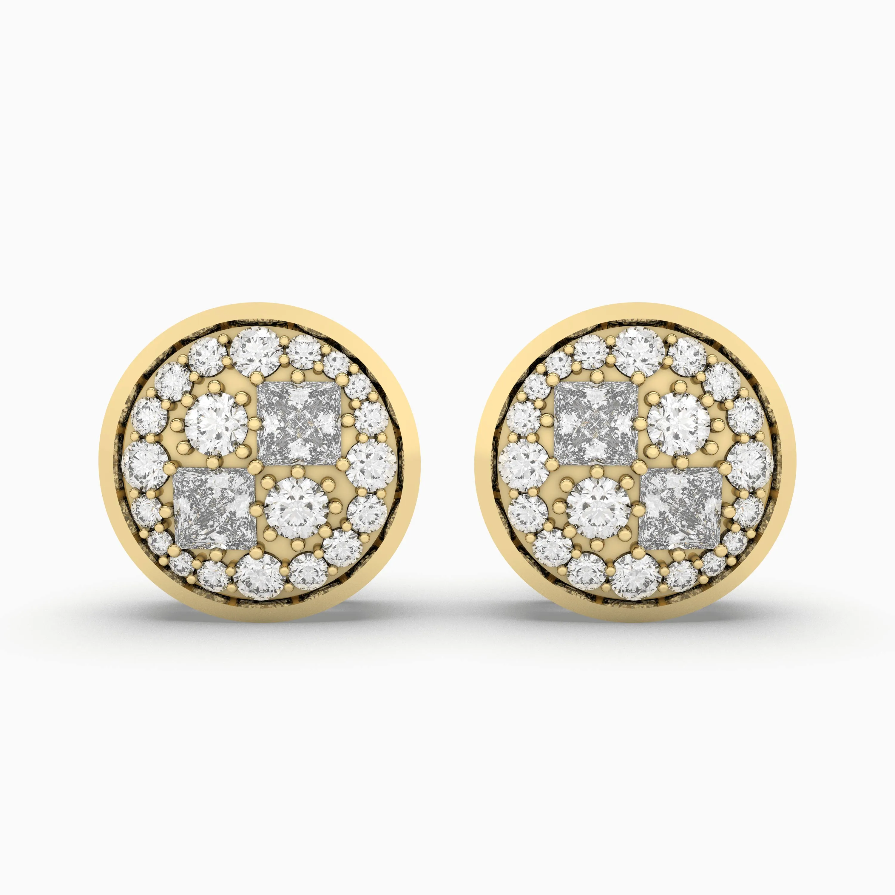 0.46 CT.T.W. Natural Diamond Stud Earrings For Women