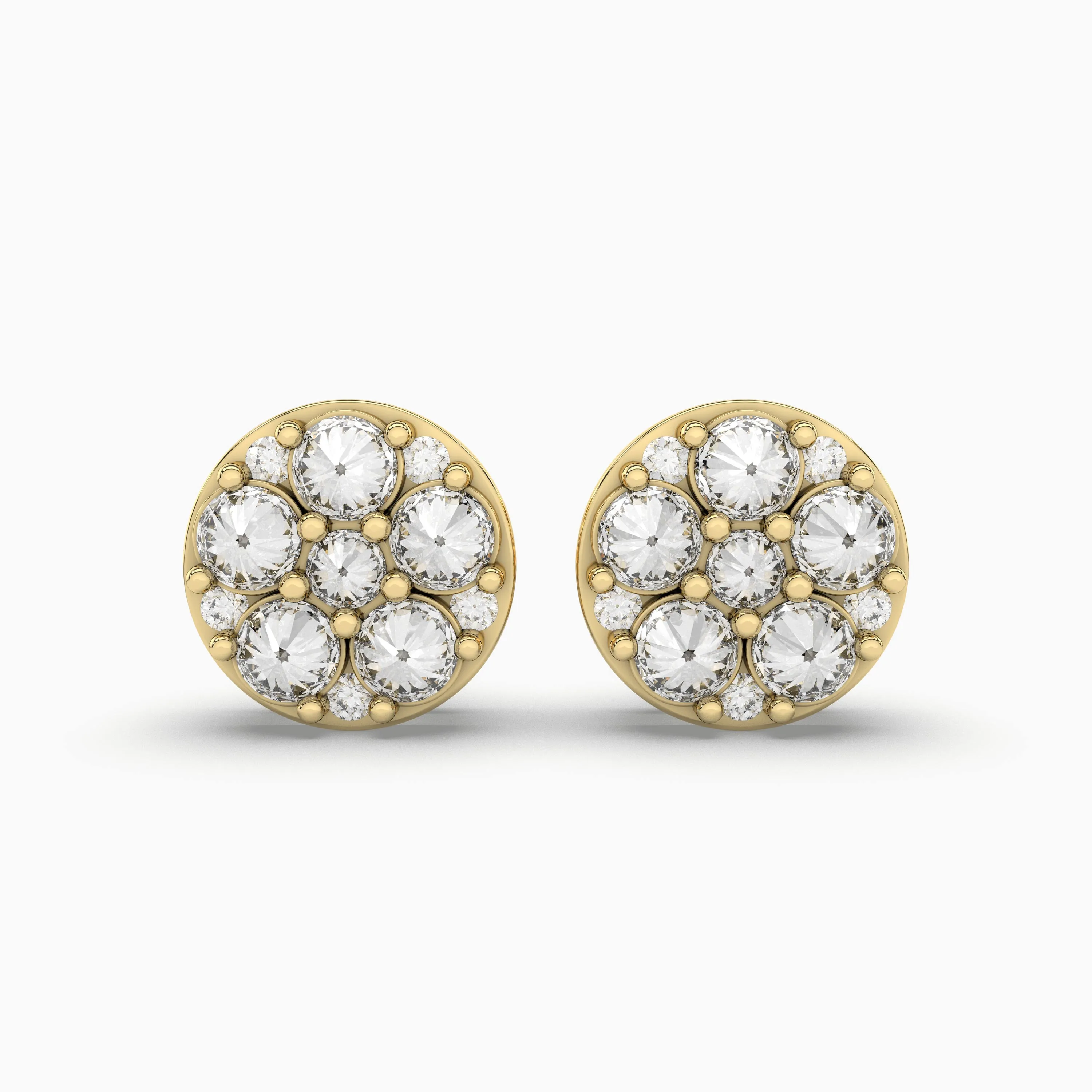 Round Solitaires Office Wear Earrings