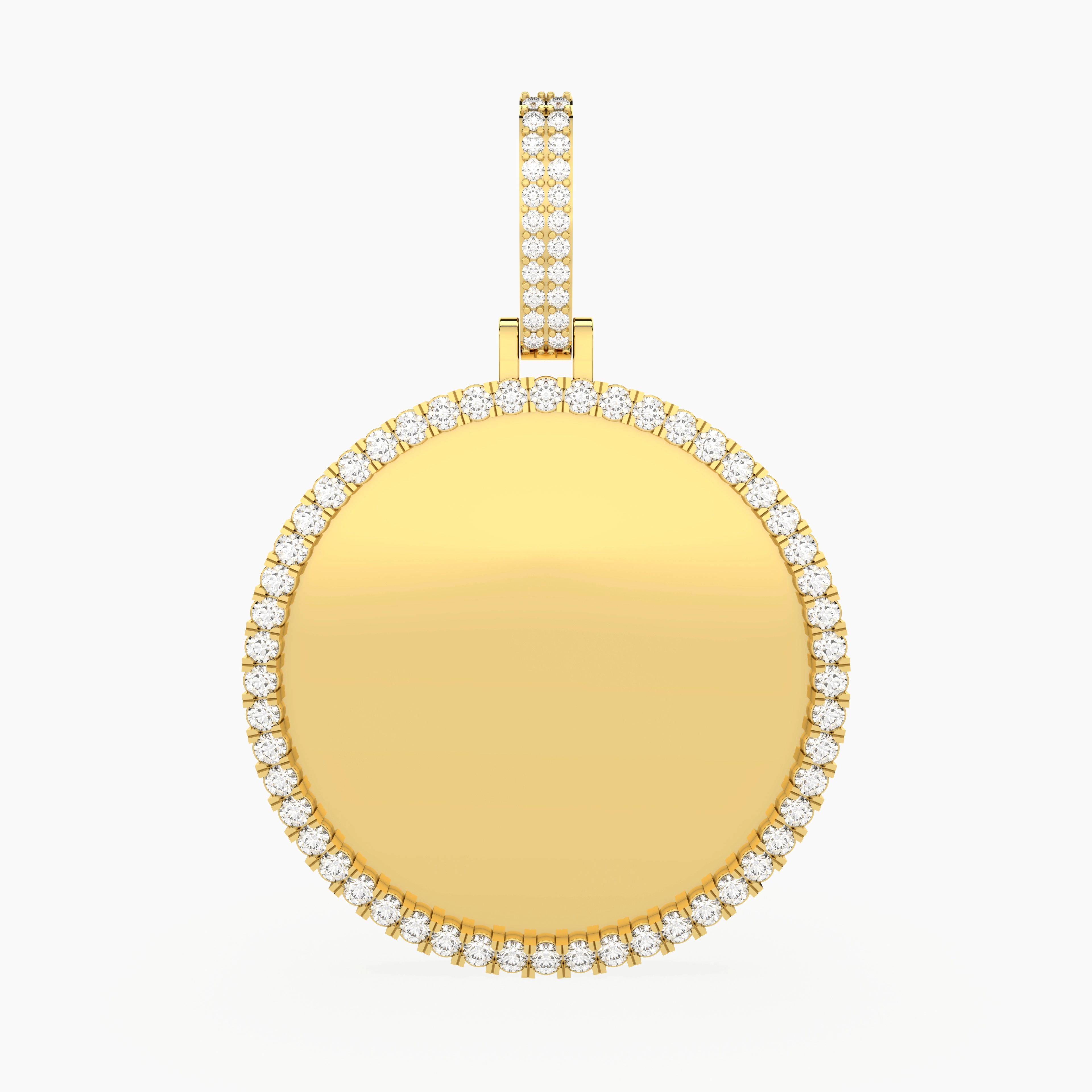 Brilliant Round Shape Lab Grown Diamond Memory Pendant