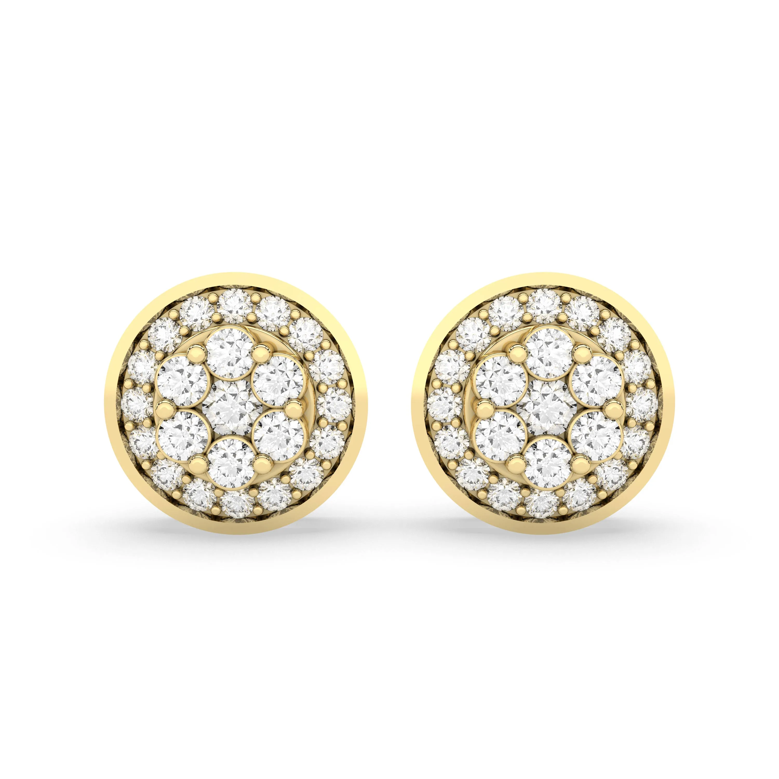 Punky 0.23CT.T.W Natural Diamond Stud Earrings