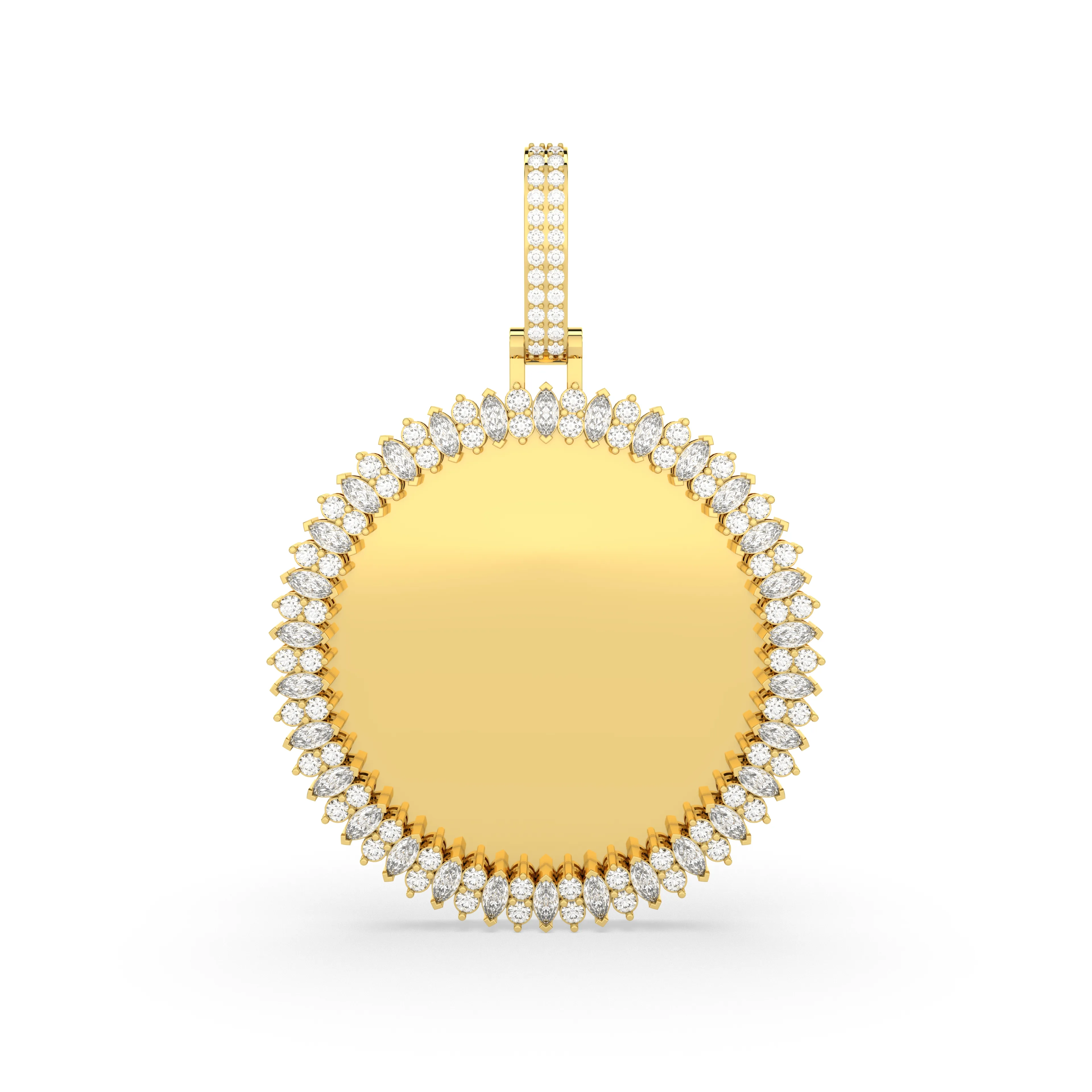 Round Lab Grown Diamond Memory Pendant