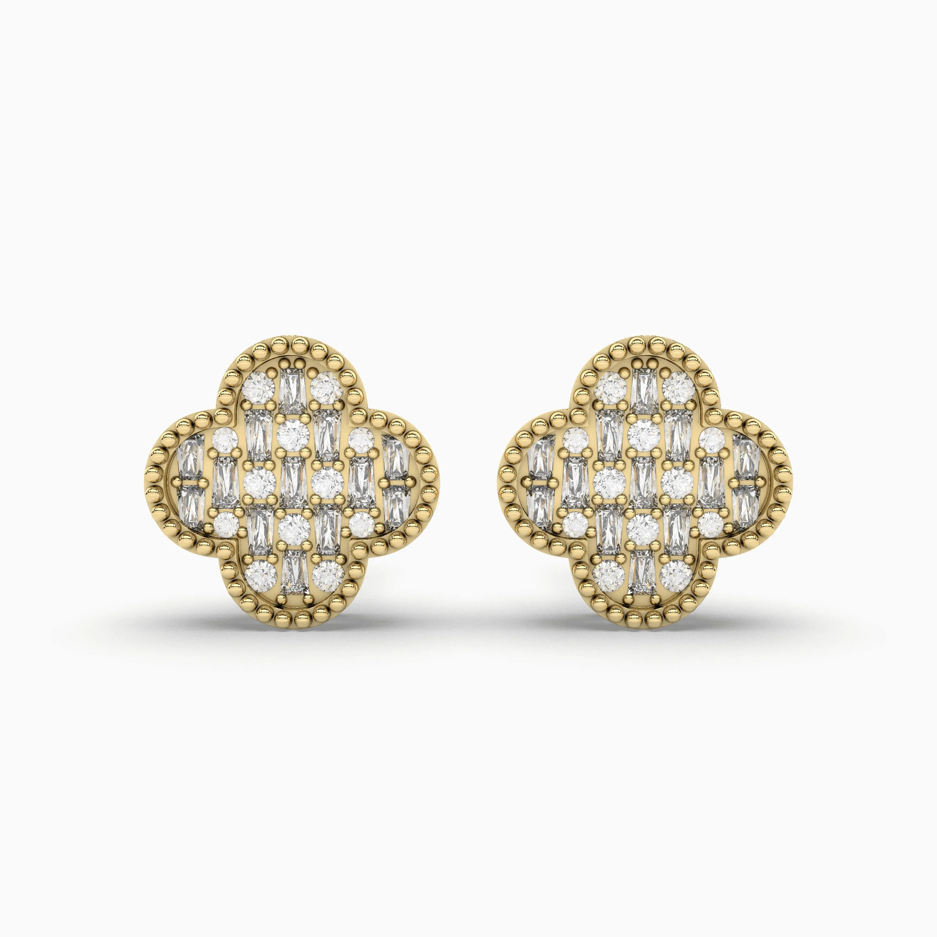 Lovely Blossom Natural Diamond Stud Earring
