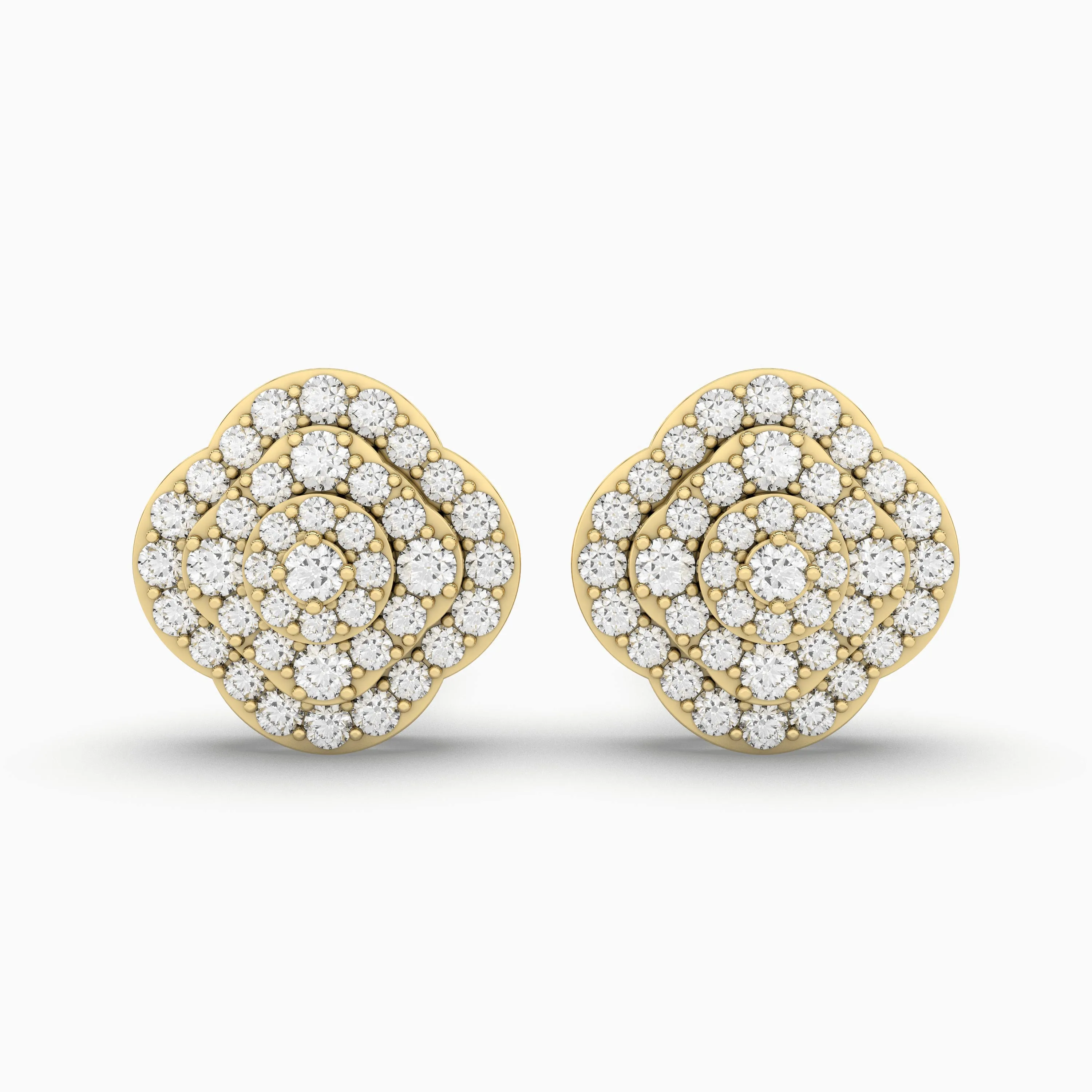 Charming Radiance Natural Diamond Studs Earrings