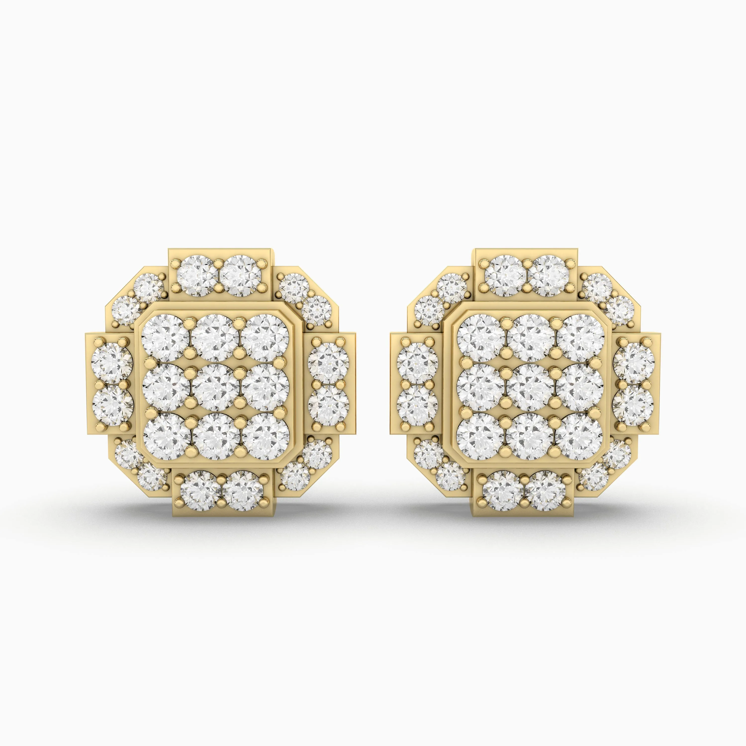 Baguette Dainty Studs Earrings