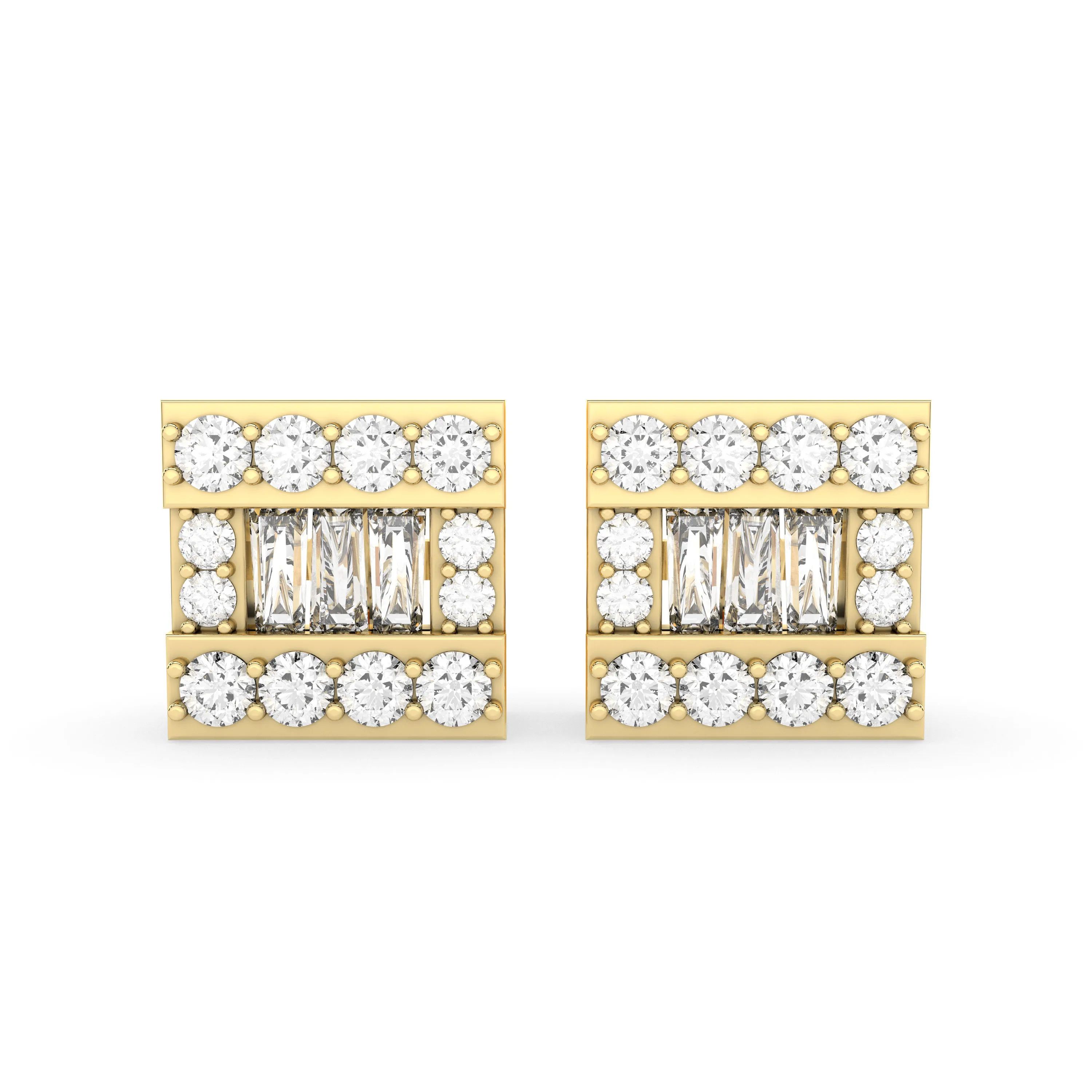 1.32 CT.T.W Natural Diamond Earrings