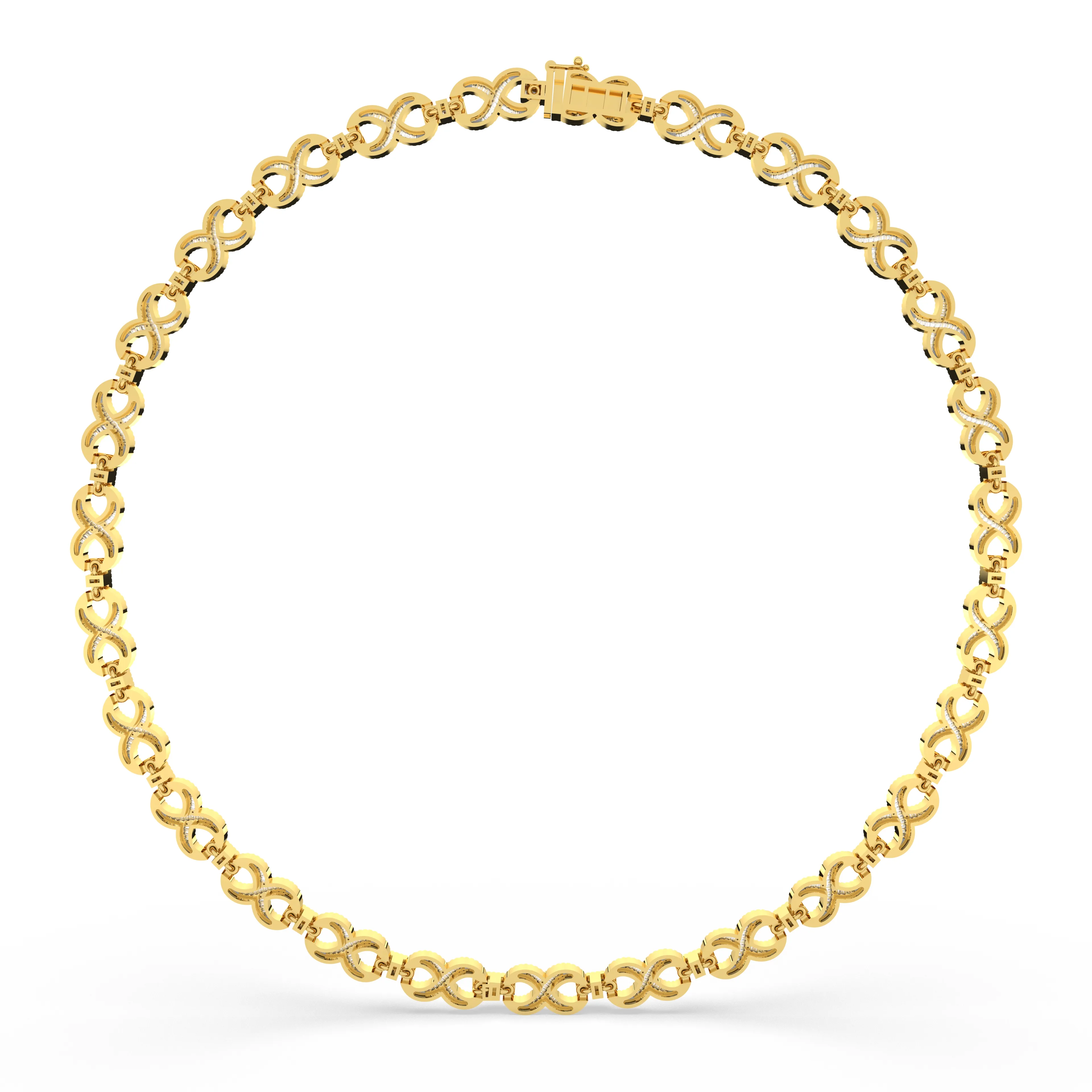 Twisted Wire Infinity Design Necklace