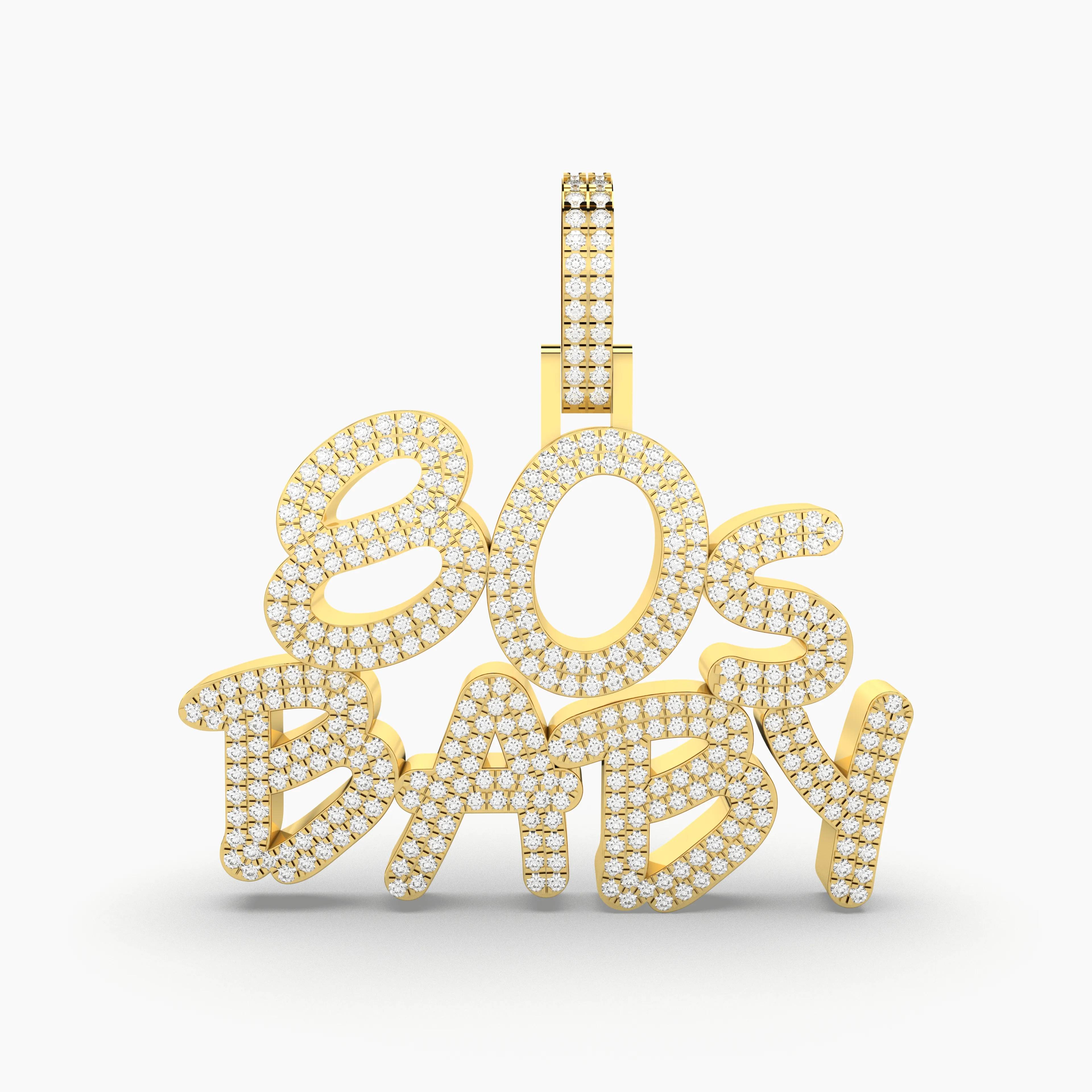 Iced-Out "80's Baby" Pendant