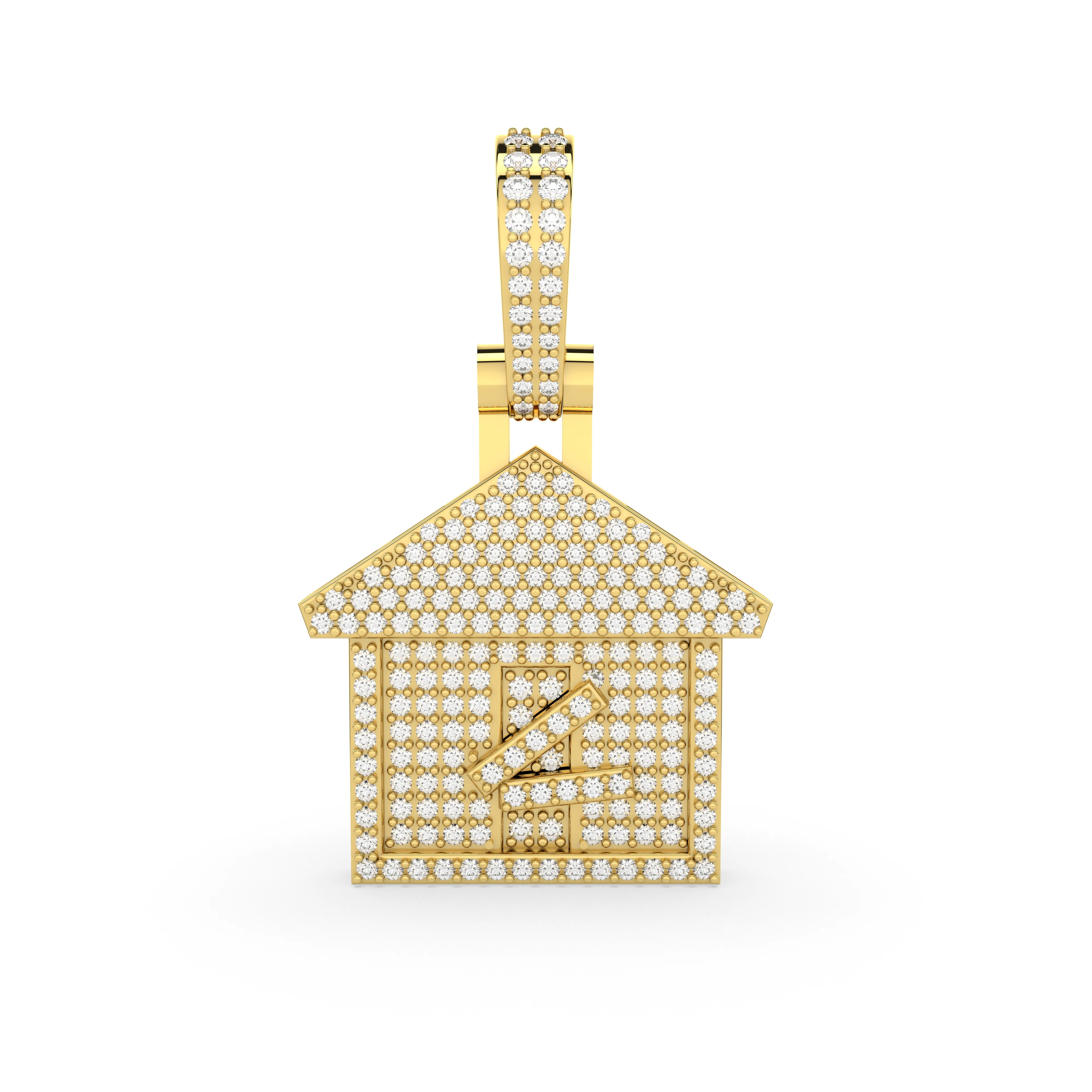 Trap House Natural Diamond Pendant