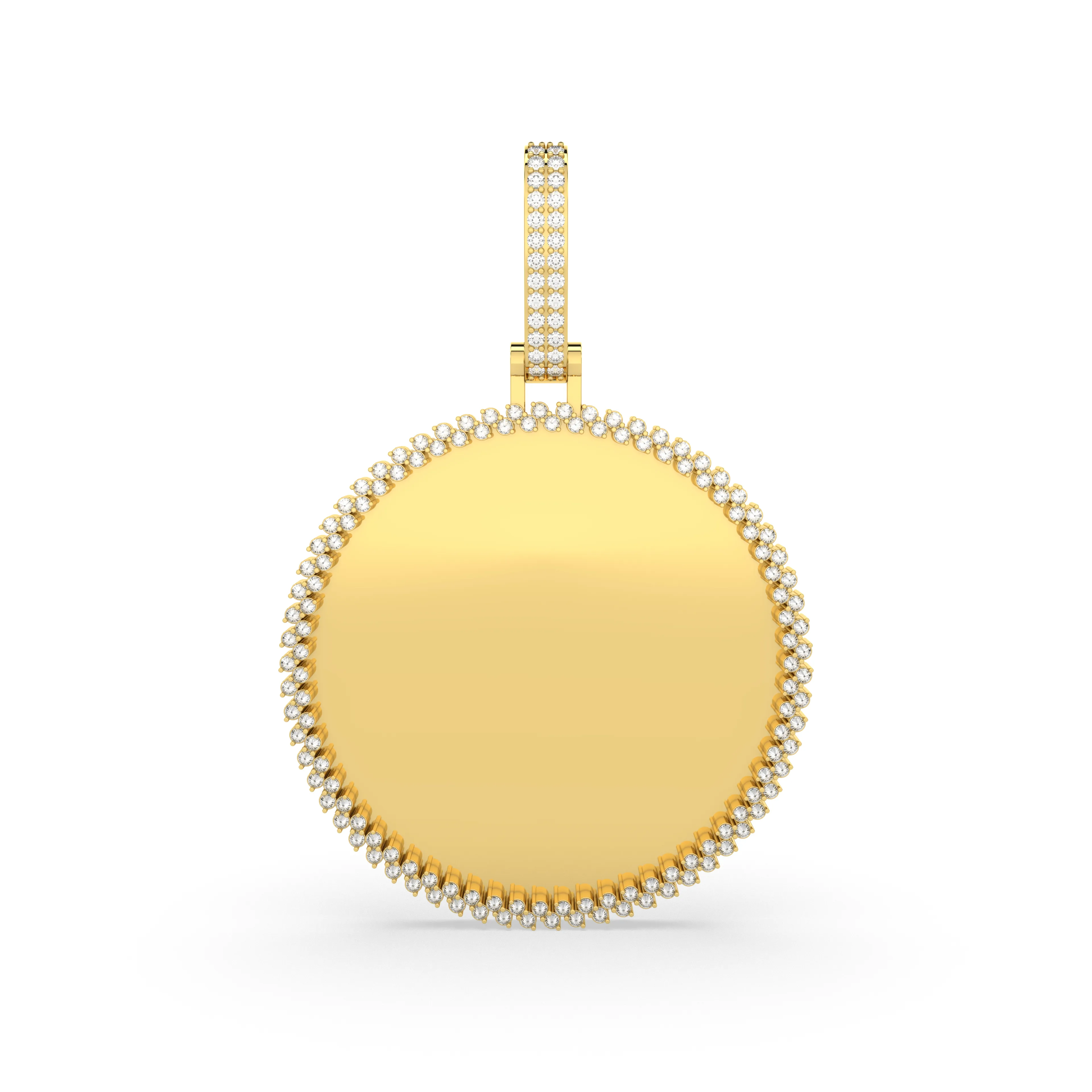 Natural Diamond Memory Picture Pendant