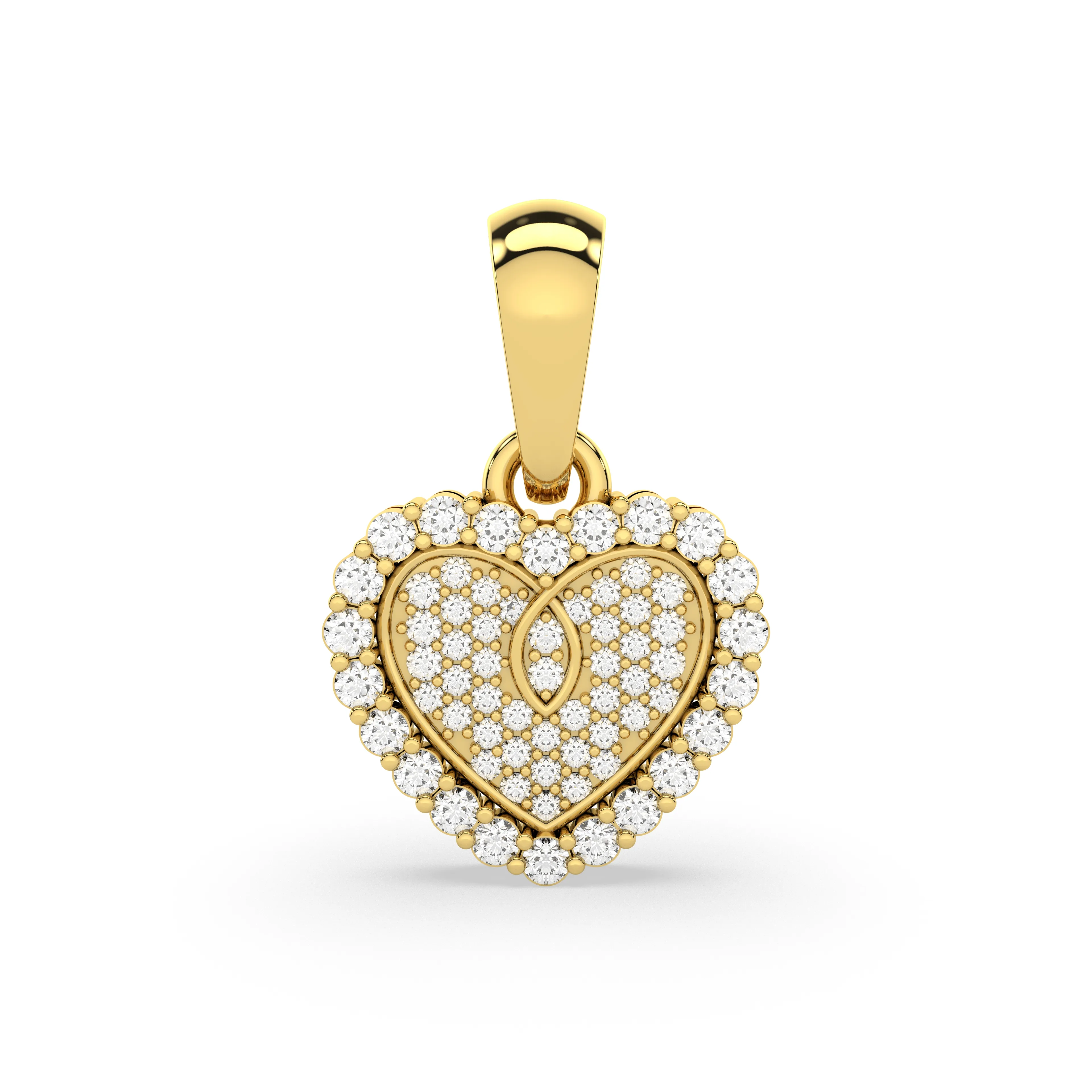 Adorable Heart Natural Diamond Pendant