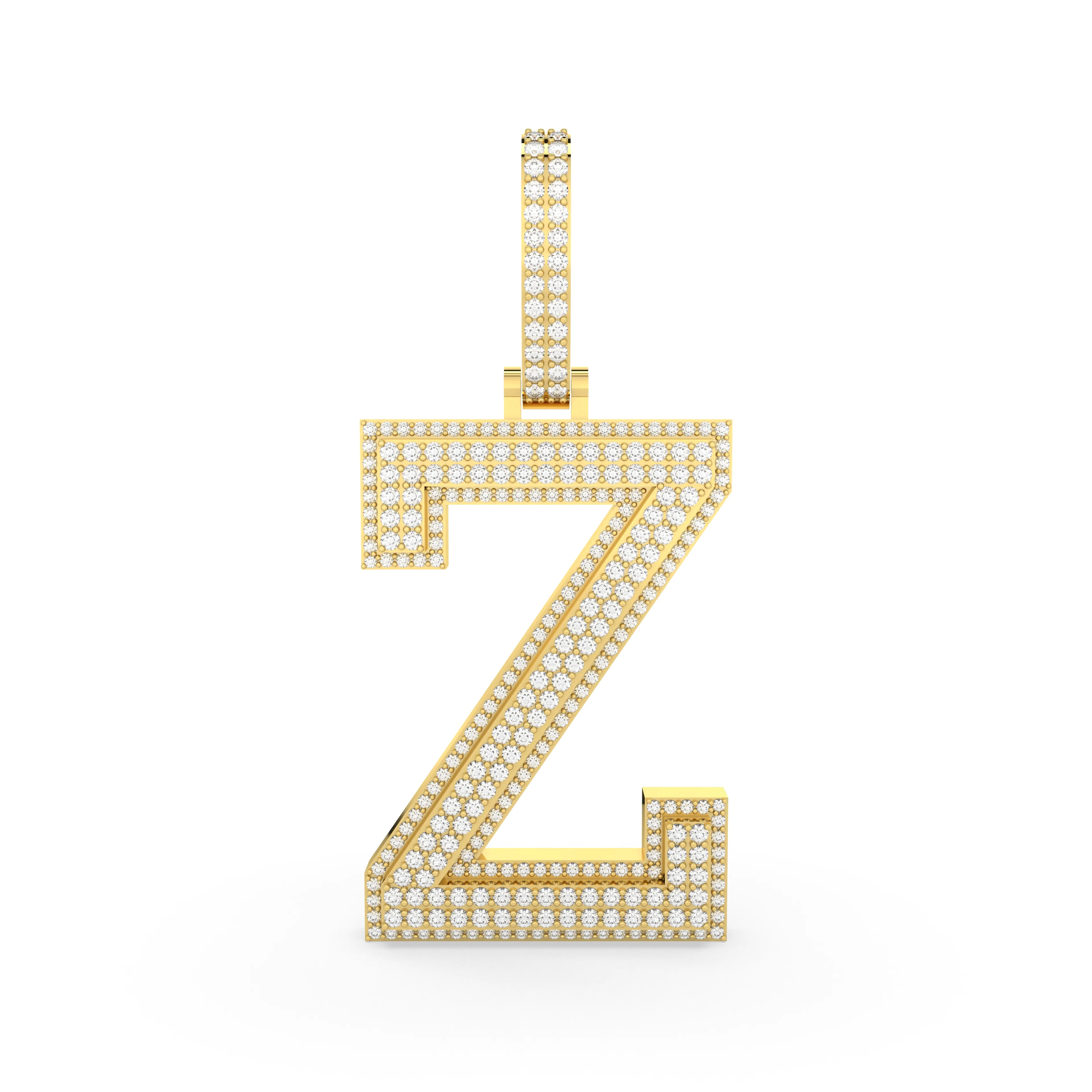 Letter "Z" Alphabet Initial Pendant