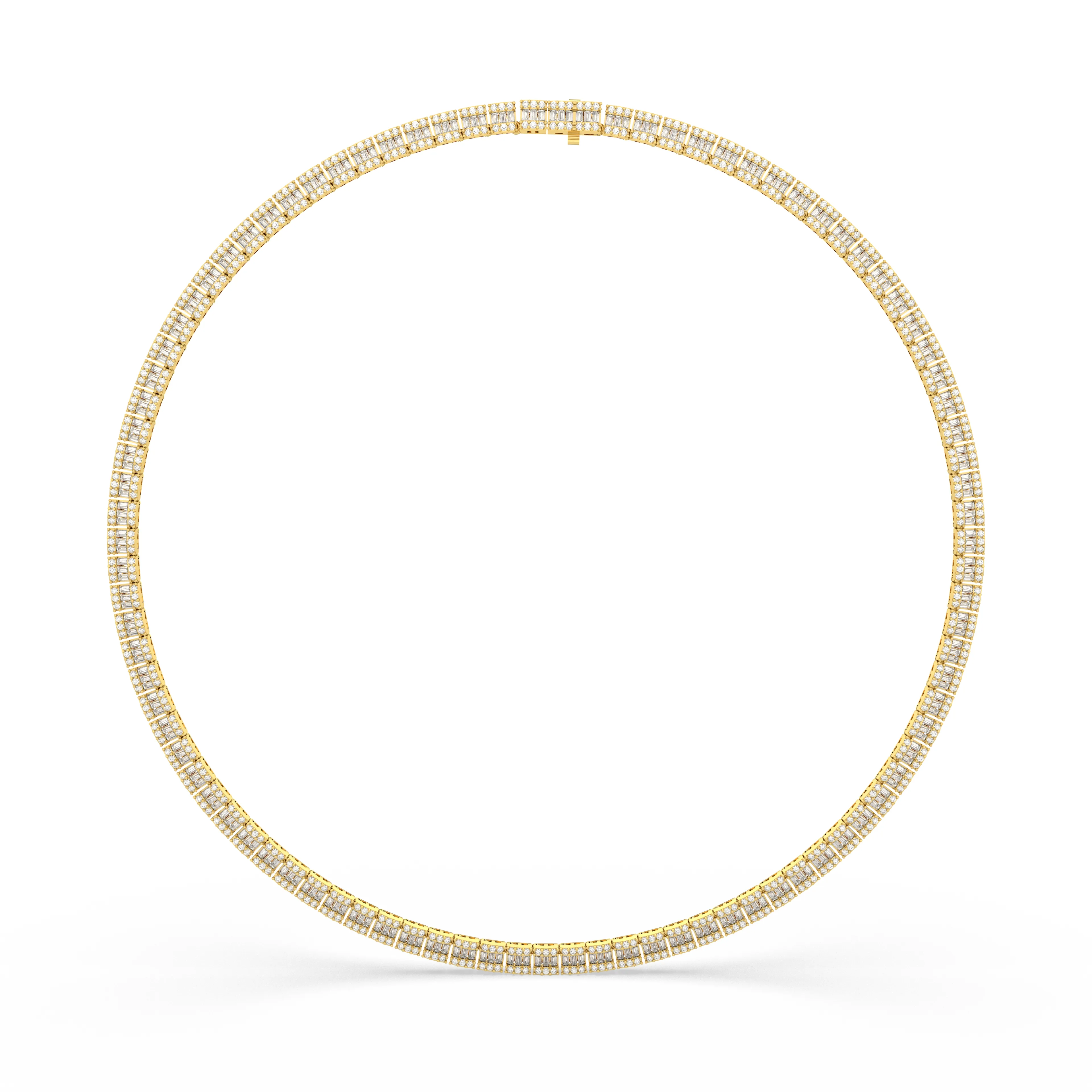 Natural Diamond 11.67 CT Tennis Necklace