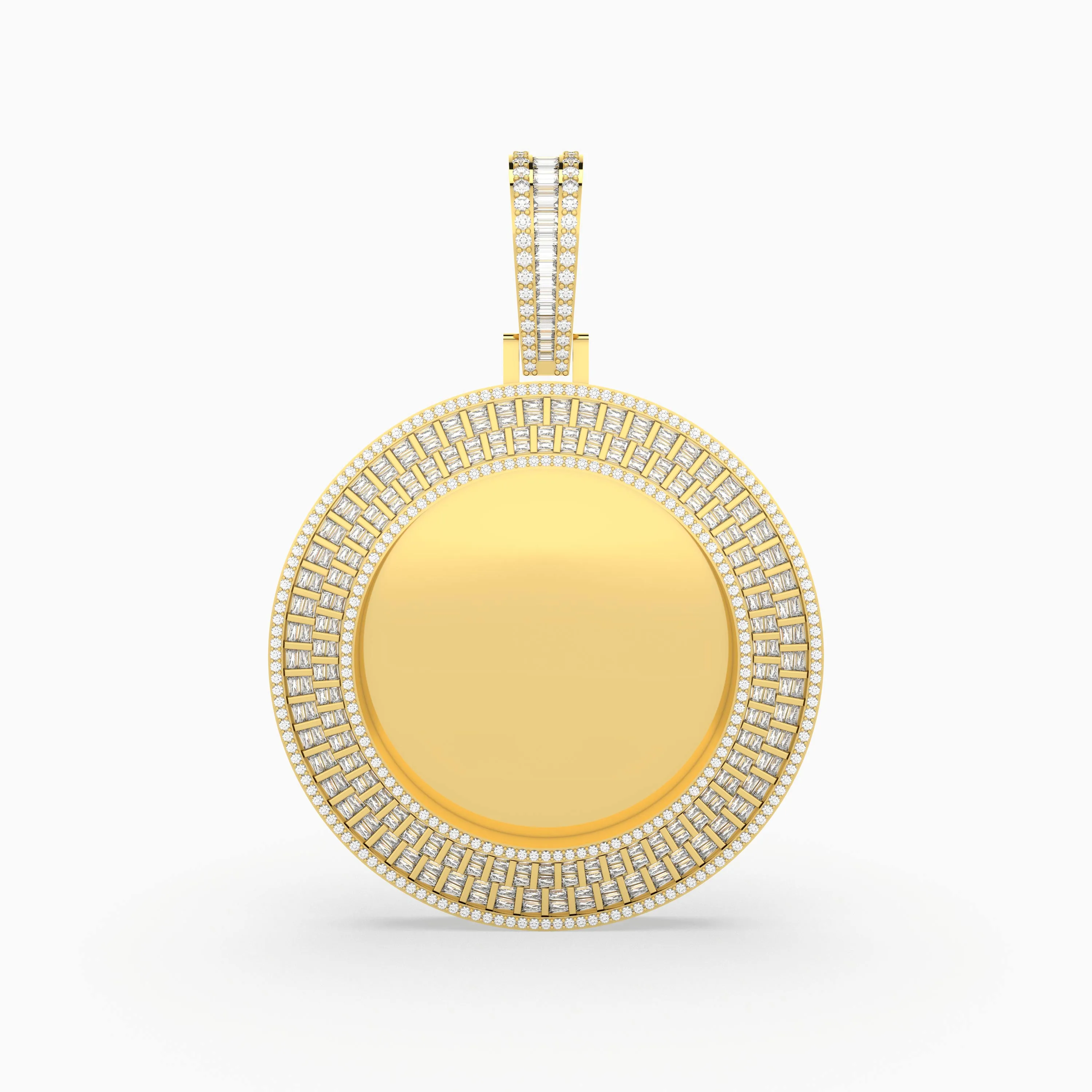 Memory Photo Natural Diamond Pendant