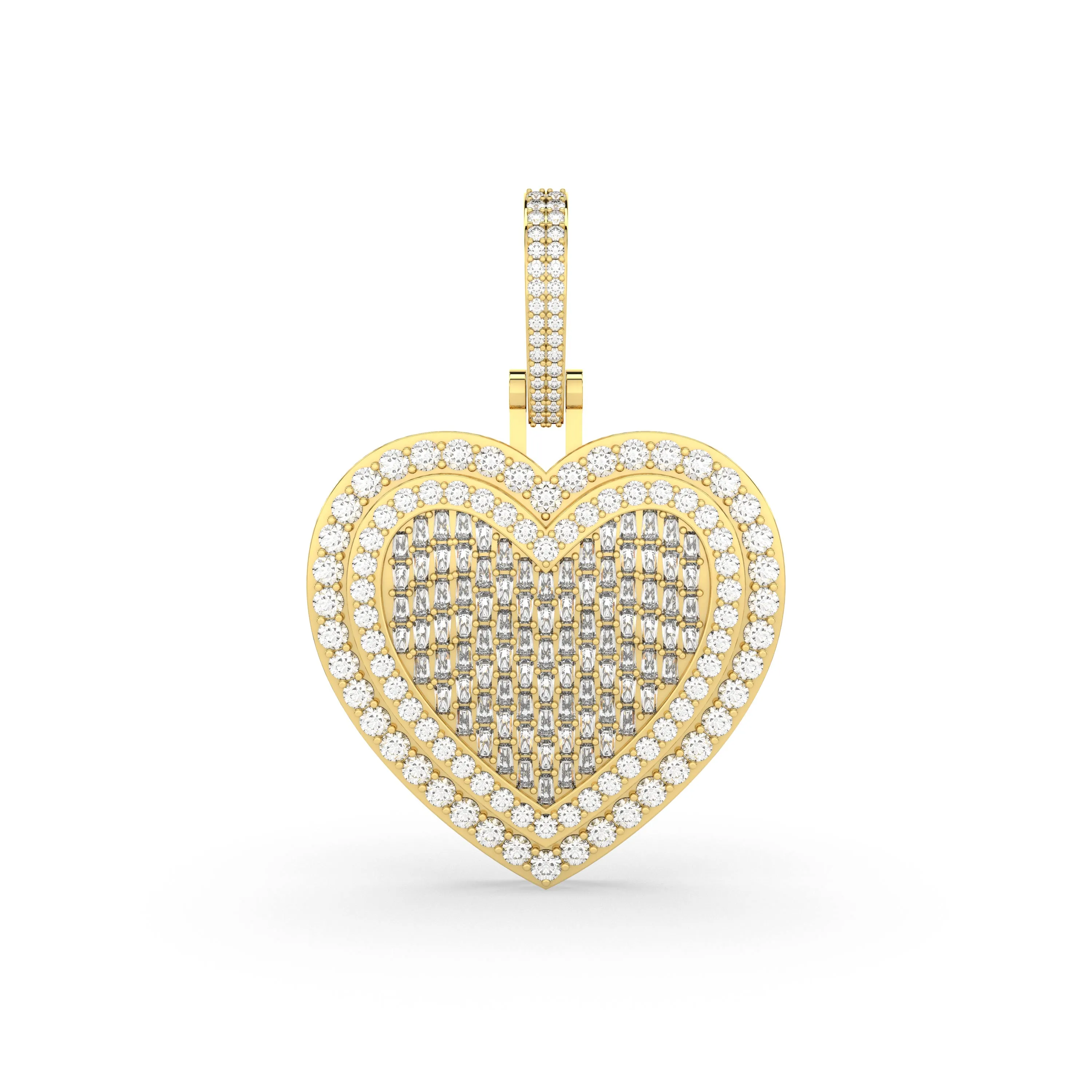 3.86 CT Heart Pendant
