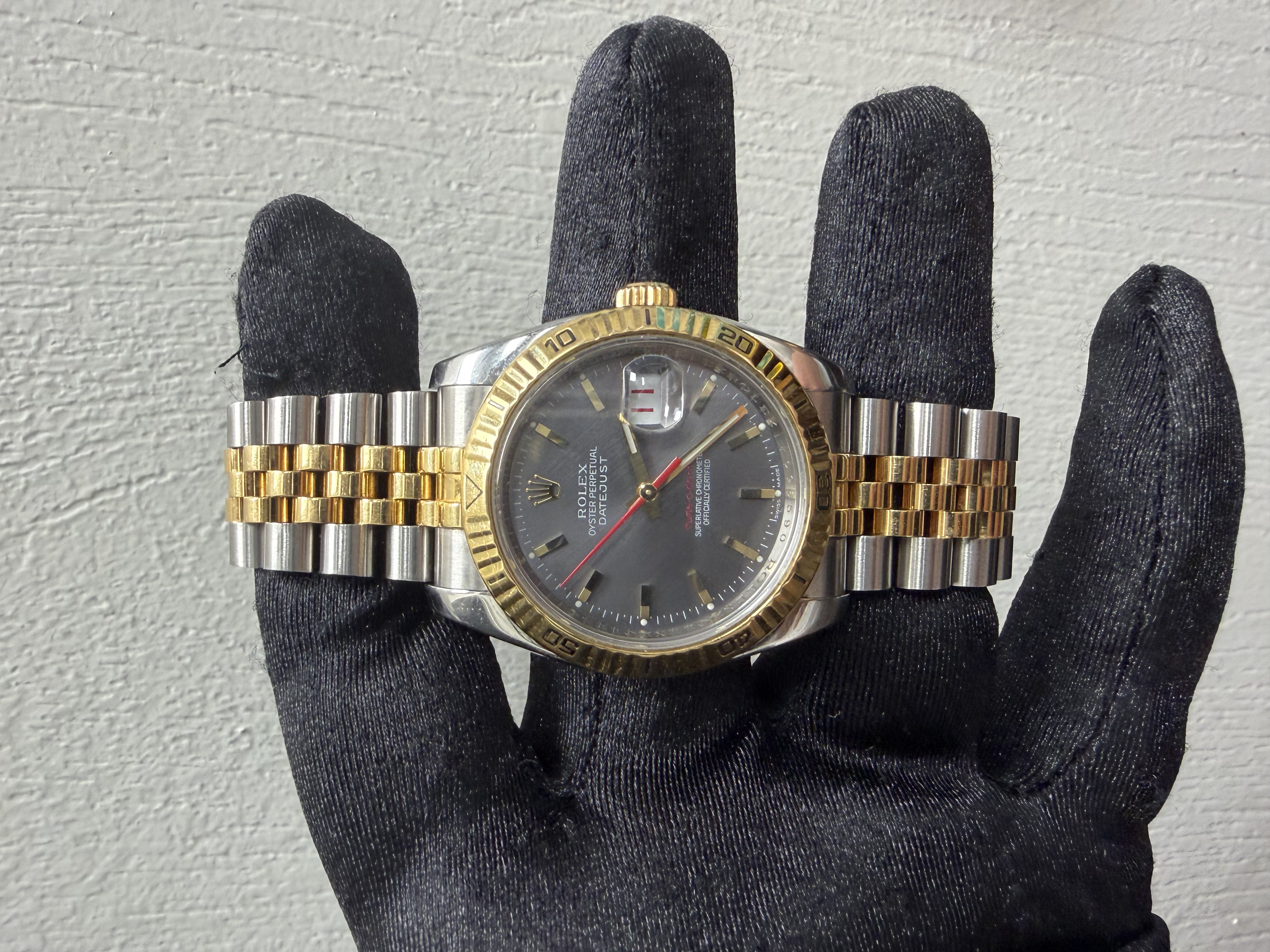 Rolex Datejust Grey Stick Dial on Jubilee Ref. 116263 2005