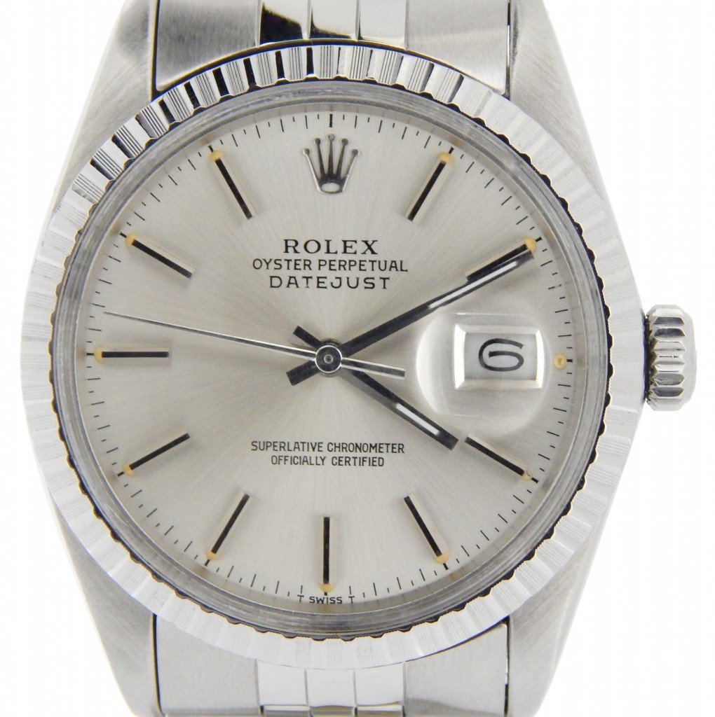 Rolex Datejust Silver Stick Dial on Jubilee Ref. 16030 1983