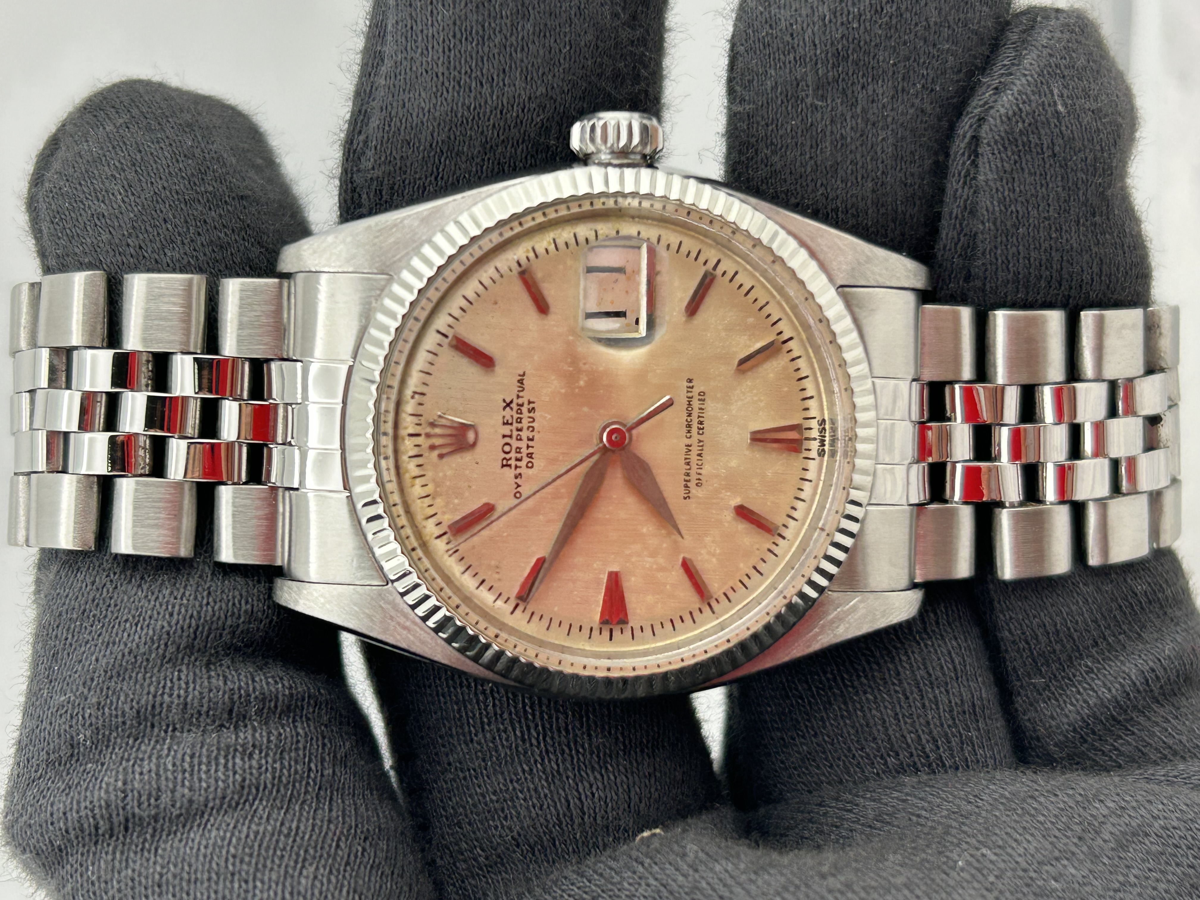 Rolex Datejust Silver Dial on Jubilee Ref. 6605/4