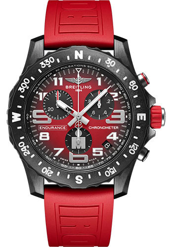 Breitling Endurance Pro Red Dial on Rubber Strap Ref. X823109A1K1S1 Card 2026