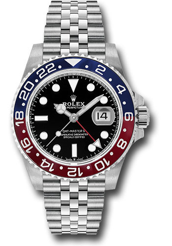 Rolex GMT-Master II Pepsi Black Dial on Jubilee D Link Bracelet Ref. 126710BLRO Card 2022