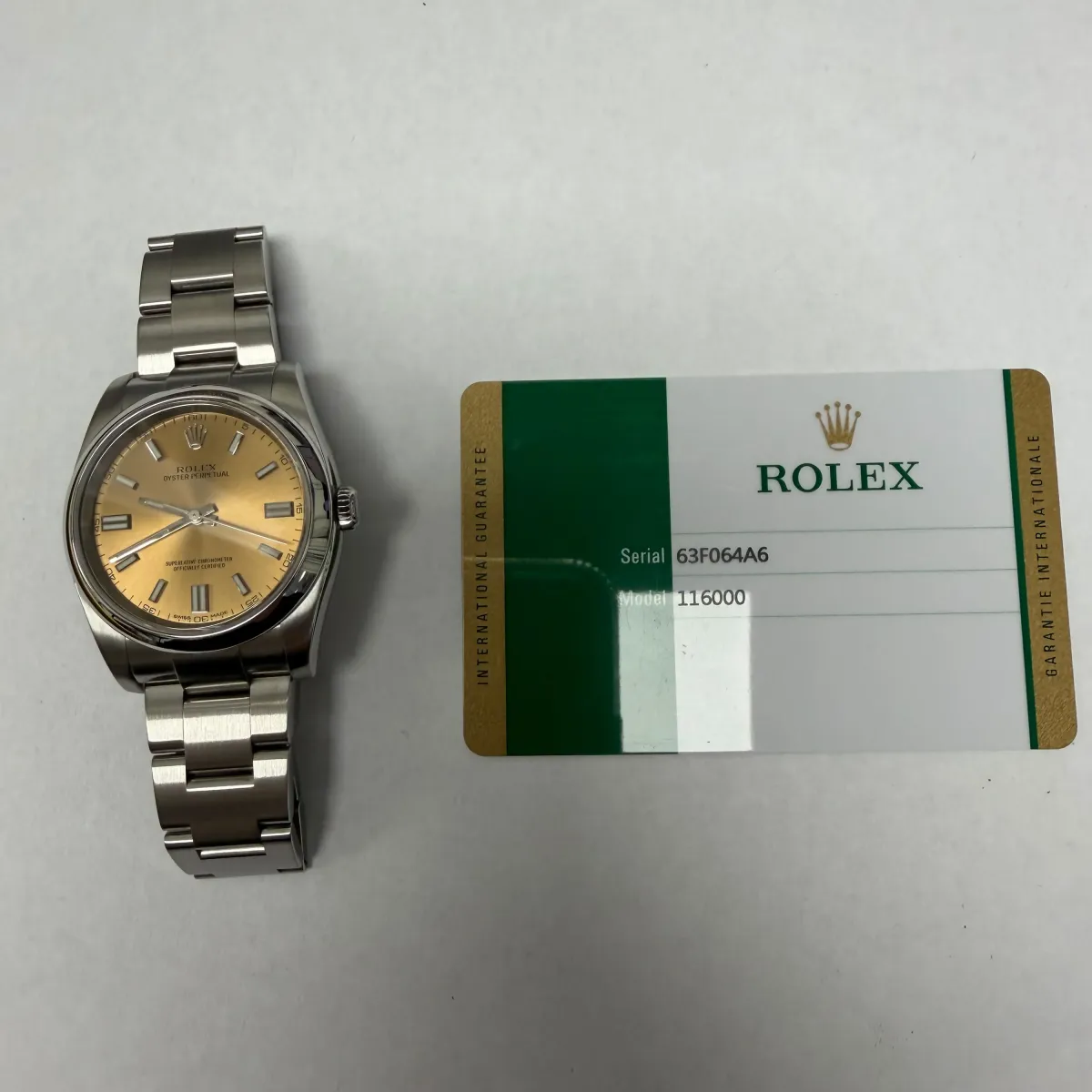 Rolex Oyster Perpetual White Grape Dial On Oyster