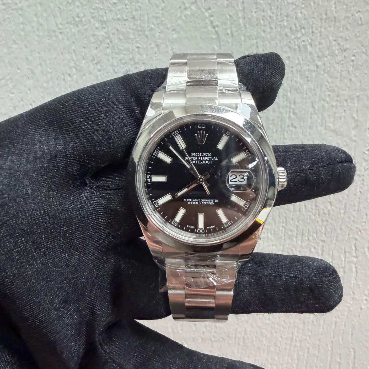 Rolex Datejust II Black Stick Dial On Oyster