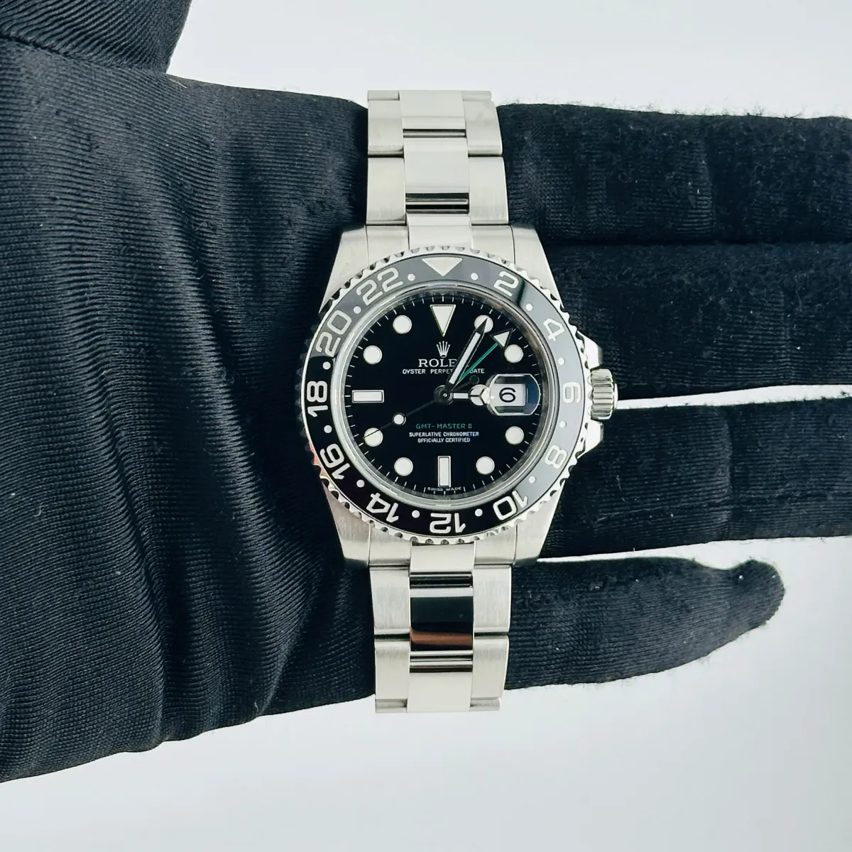 Rolex GMT-Master II Black Dial on Oyster Ref 116710