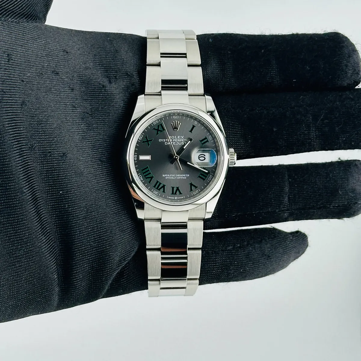 Rolex Datejust Slate Roman Dial On Oyster