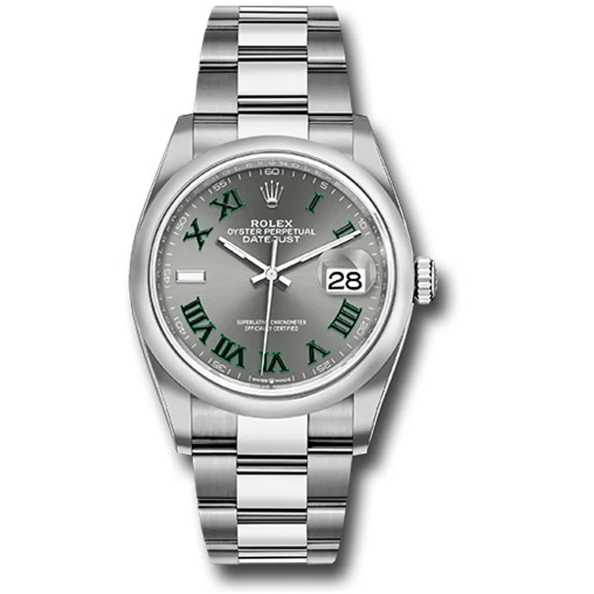 Rolex Datejust Slate Roman Dial On Oyster