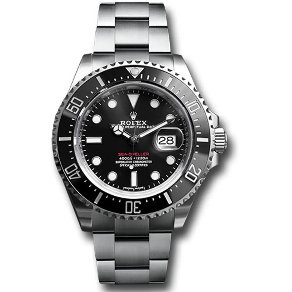 Rolex Sea-Dweller Black Dial On Oyster Ref 126600 With New Style Card White 2018