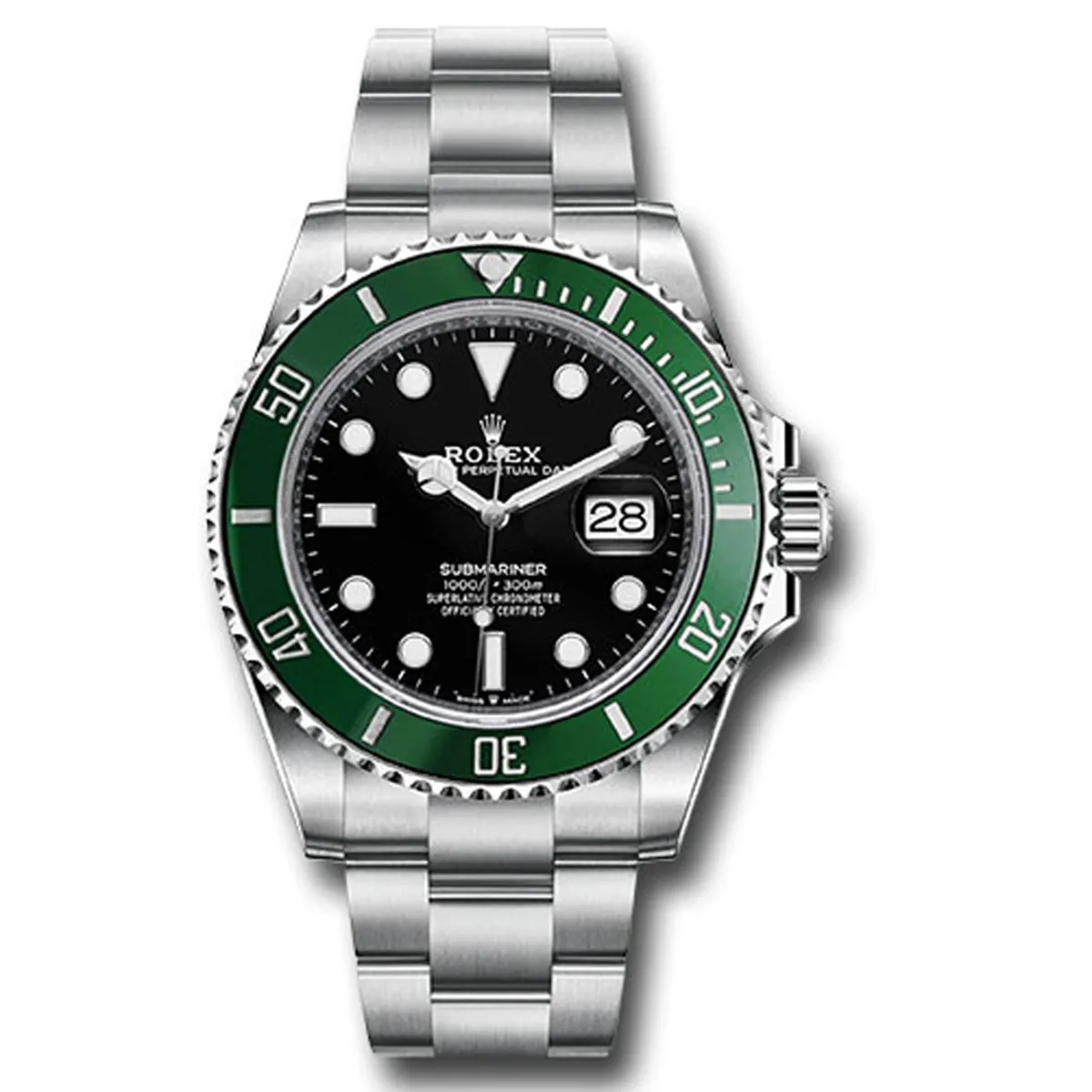 Rolex Submariner Starbucks Black Dial on Oyster Ref 126610LV with New Style Card Green 2020