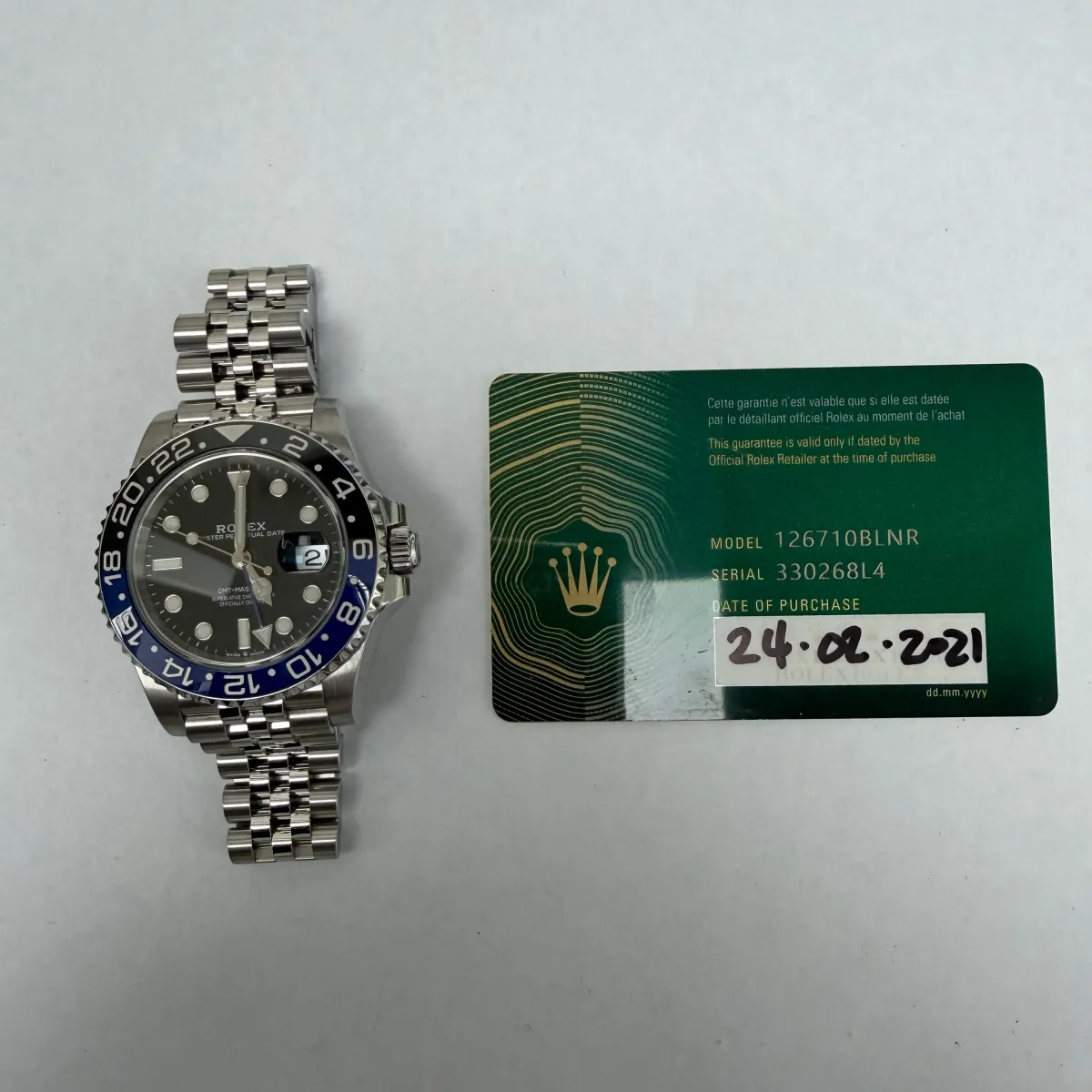 Rolex GMT-Master II Batgirl Black Dial On Jubilee