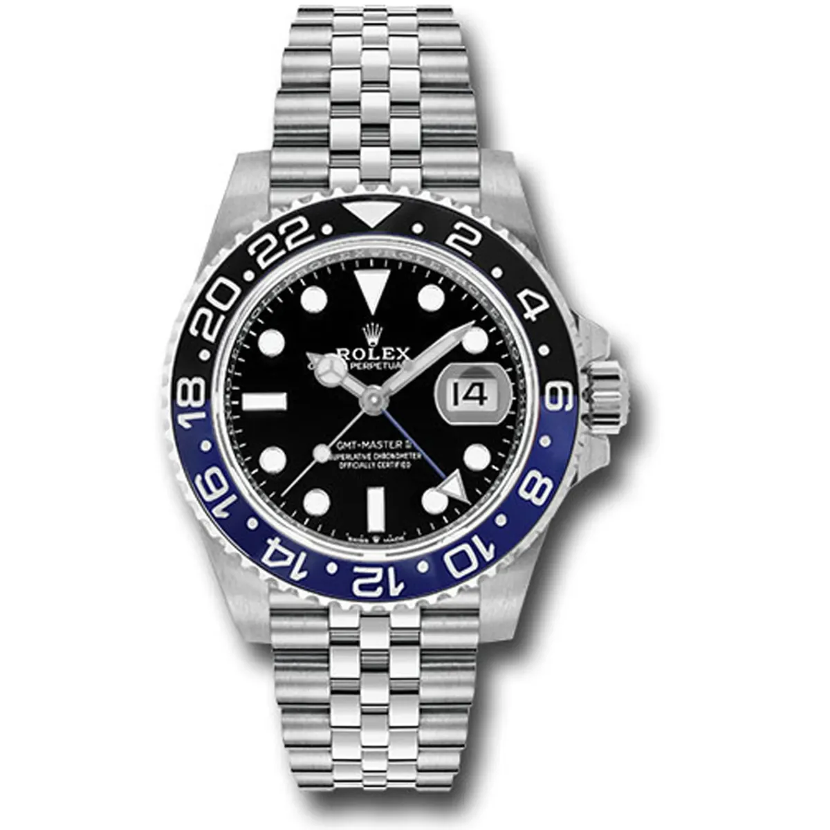 Rolex GMT-Master II Batgirl Black Dial On Jubilee
