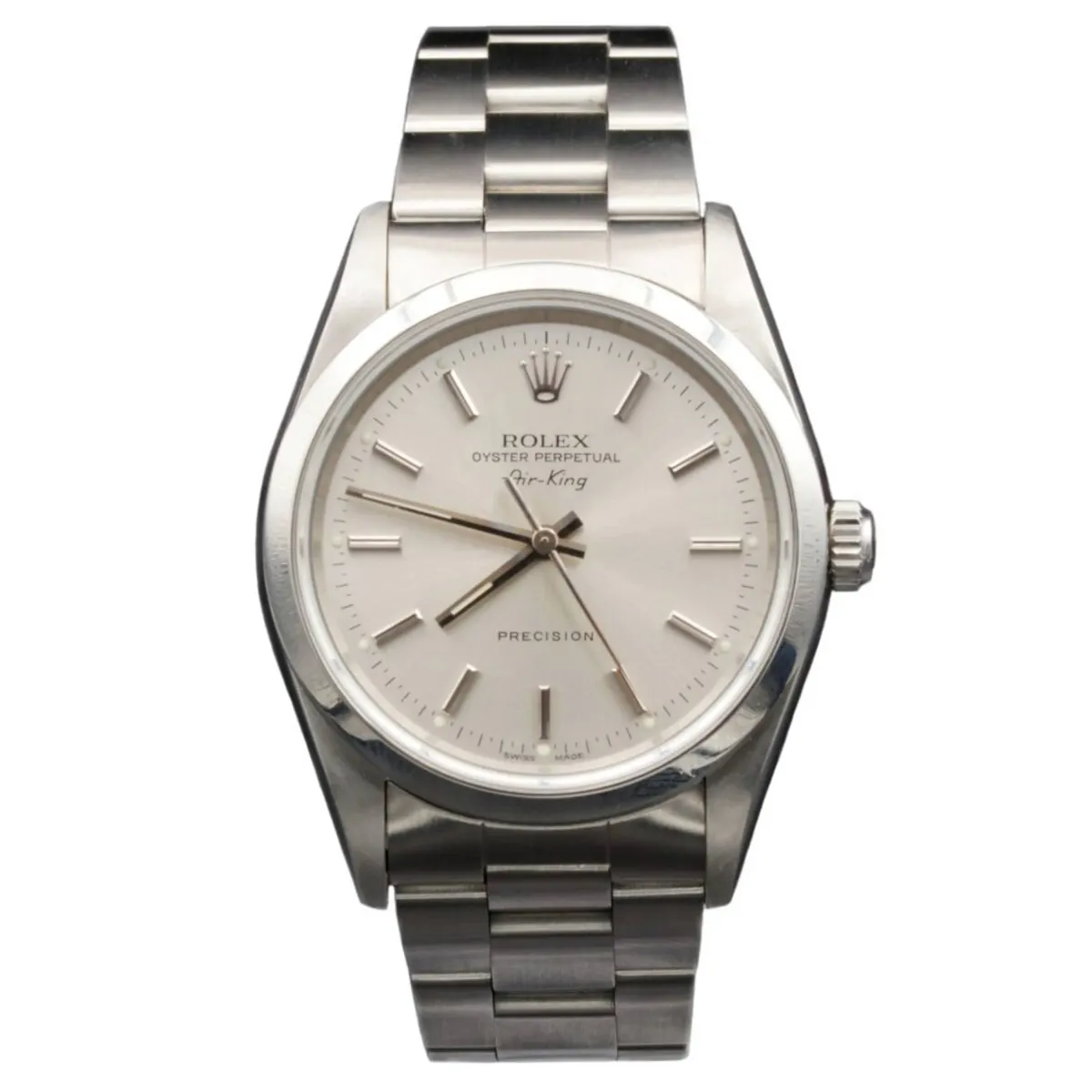 Rolex Air-King Silver Dial On Oyster