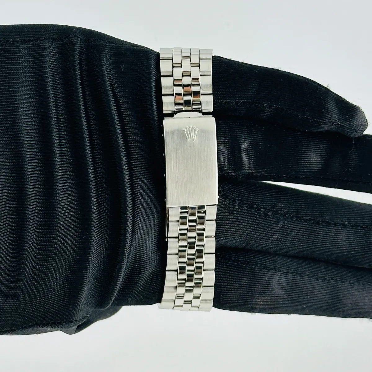 Rolex Datejust Silver Linen Dial On Jubilee Ref 1600