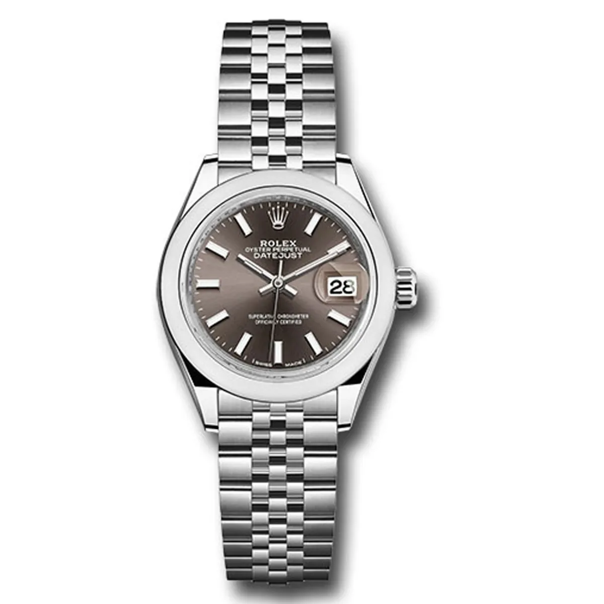 Rolex Datejust Lady Dark Grey Index Dial On Jubilee