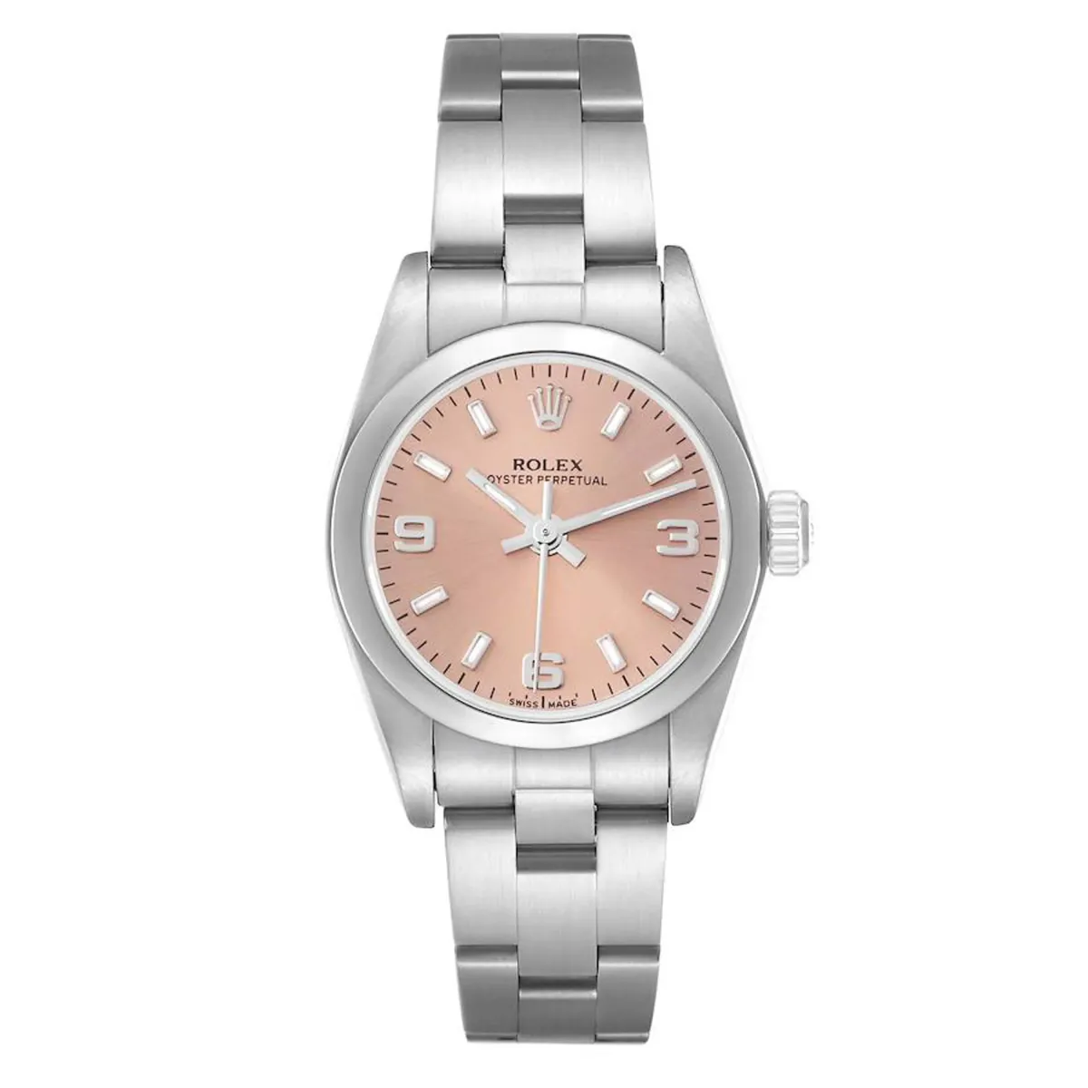 Rolex Oyster Perpetual Salmon Dial On Oyster Ref 76080