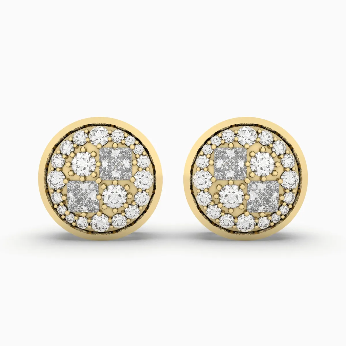 0.46 CT.T.W. Natural Diamond Stud Earrings For Women