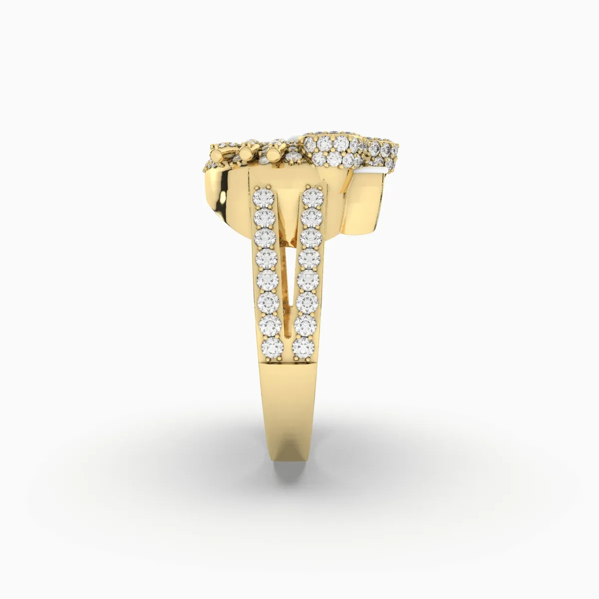 Aisha Kitty Inspired Natural Diamond  Ring For Womens