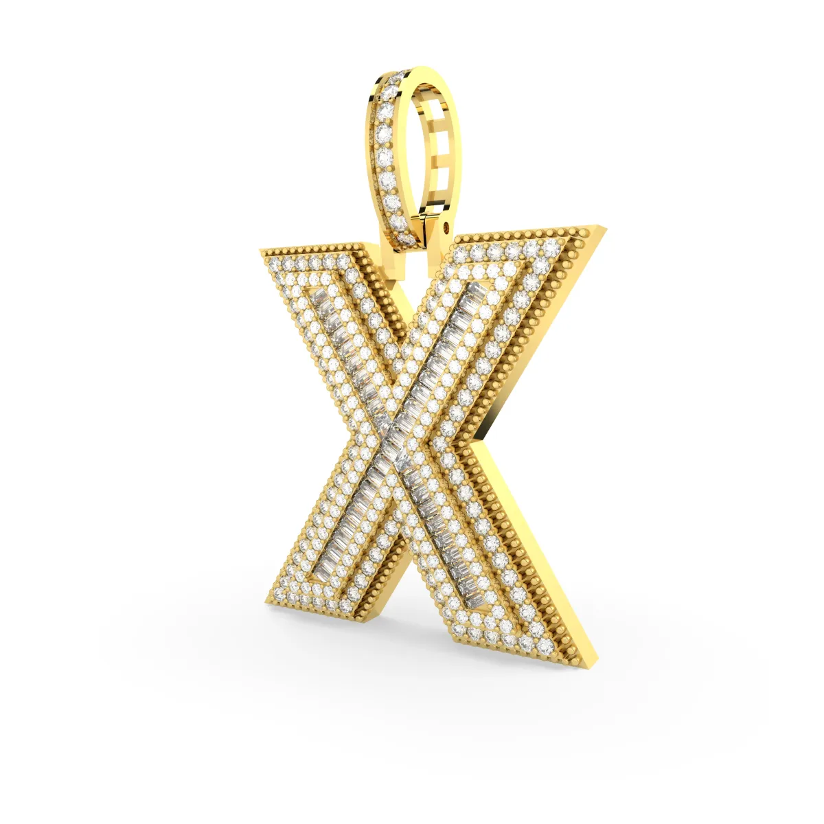 Natural Diamond Initial 