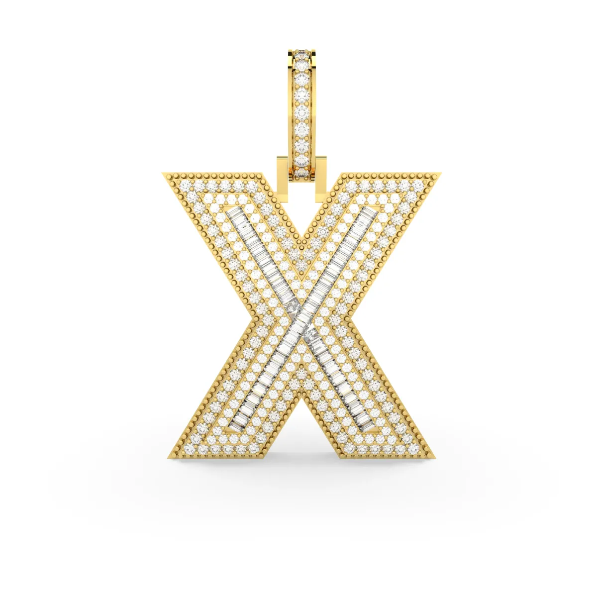 Natural Diamond Initial 