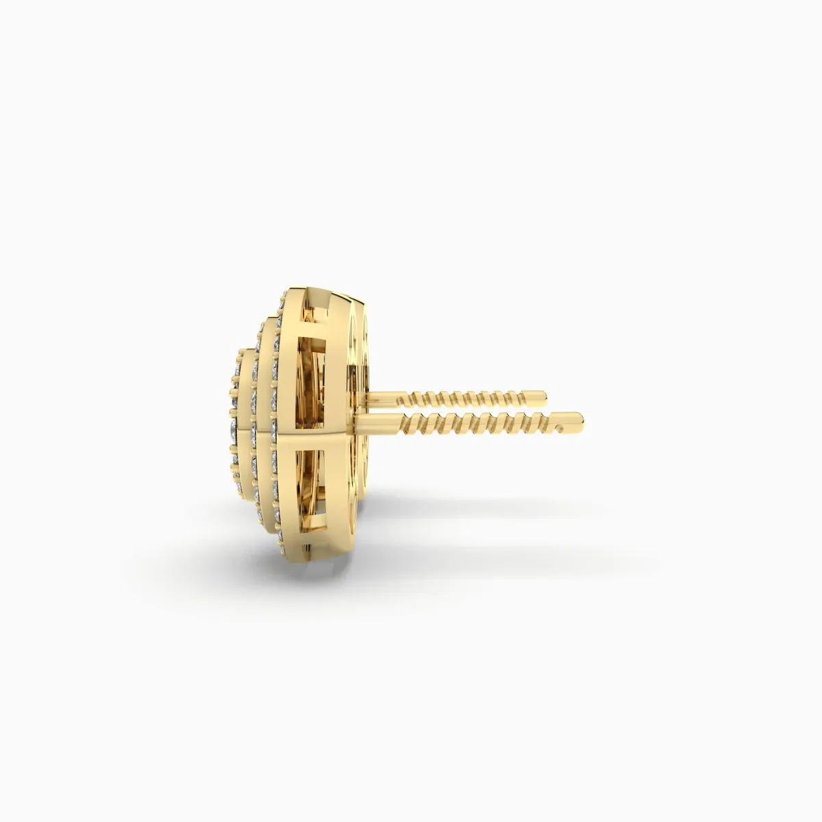 Classic Round Solitaire Stud Earrings