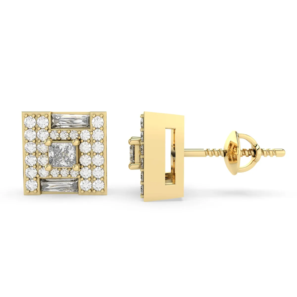 1.73 CT.T.W Natural Diamond Earrings